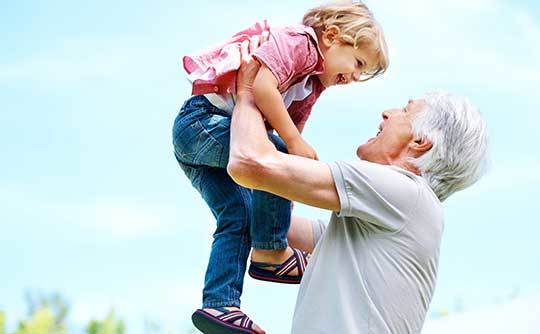 Resident and grandson at The Lakes of Paducah in Paducah, Kentucky