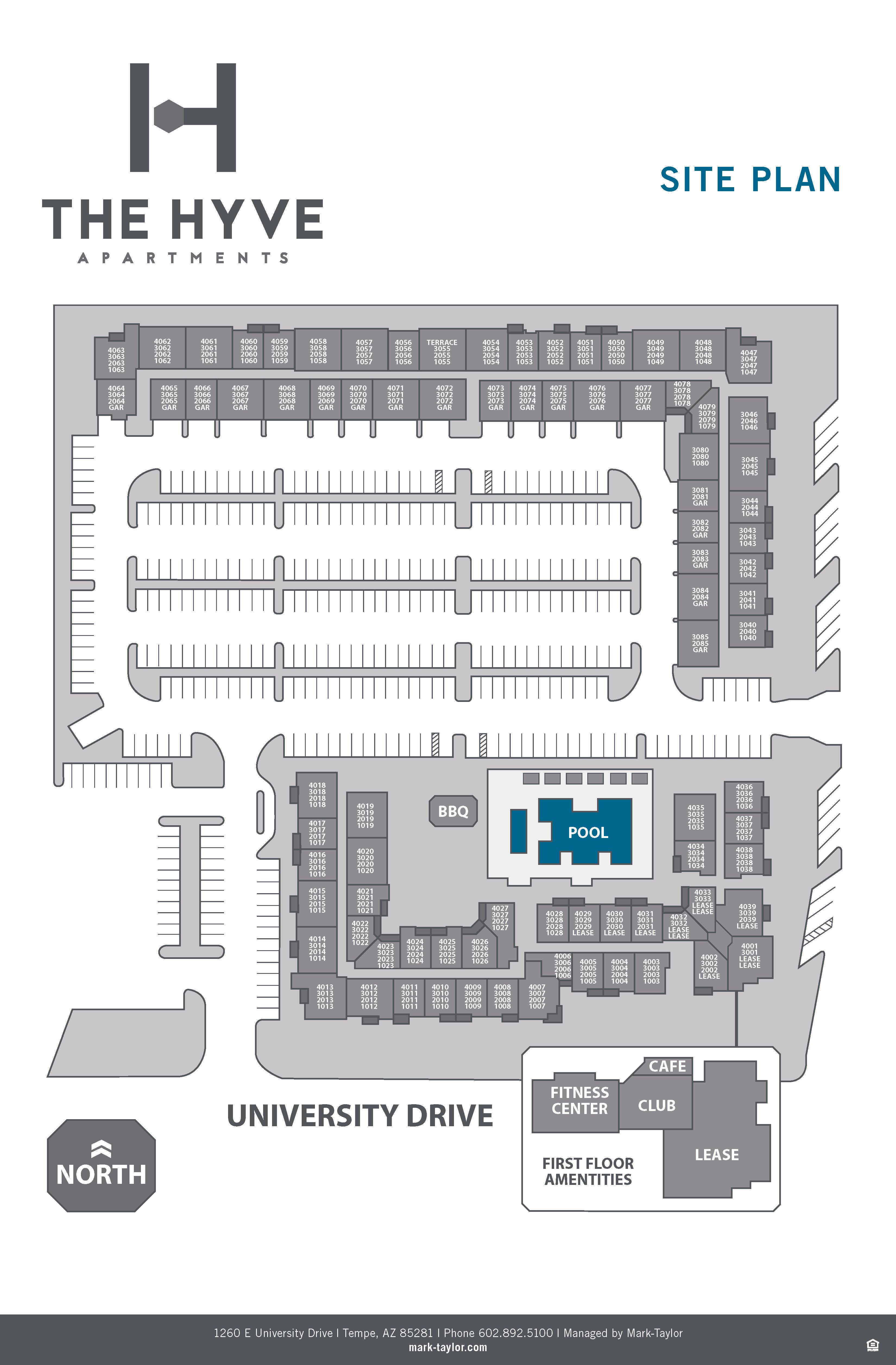 Property Site Map of The Hyve