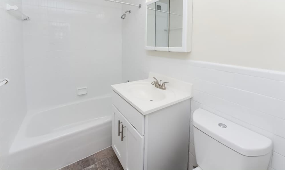 Fully-equipped bathroom at The Fairways Apartment Homes in Blackwood, NJ