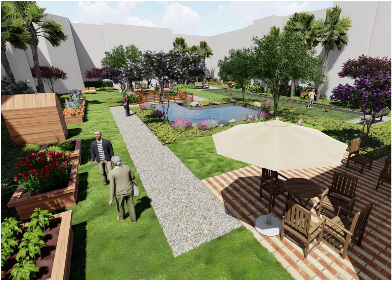 Future Courtyard at Inspired Living in Rockledge, Florida
