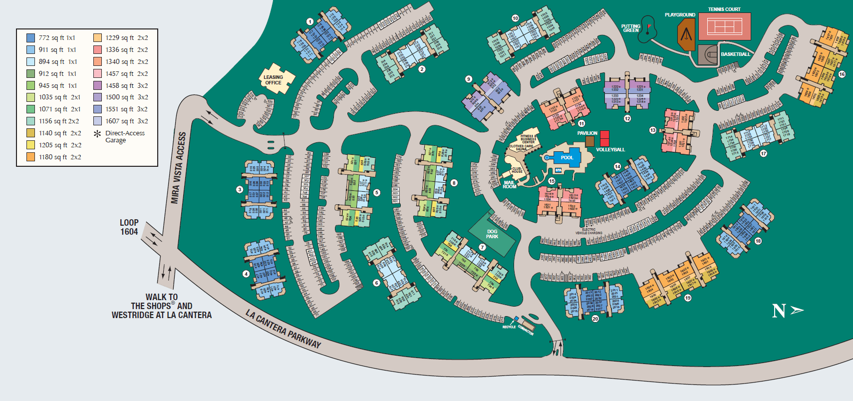 La Cantera Map San Antonio