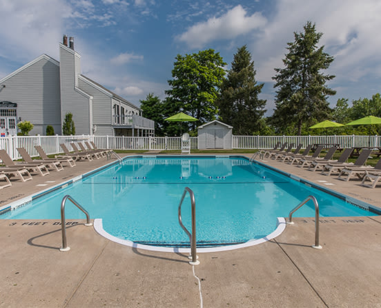 Swimming pool at The Meadows Apartments in Syracuse, New York