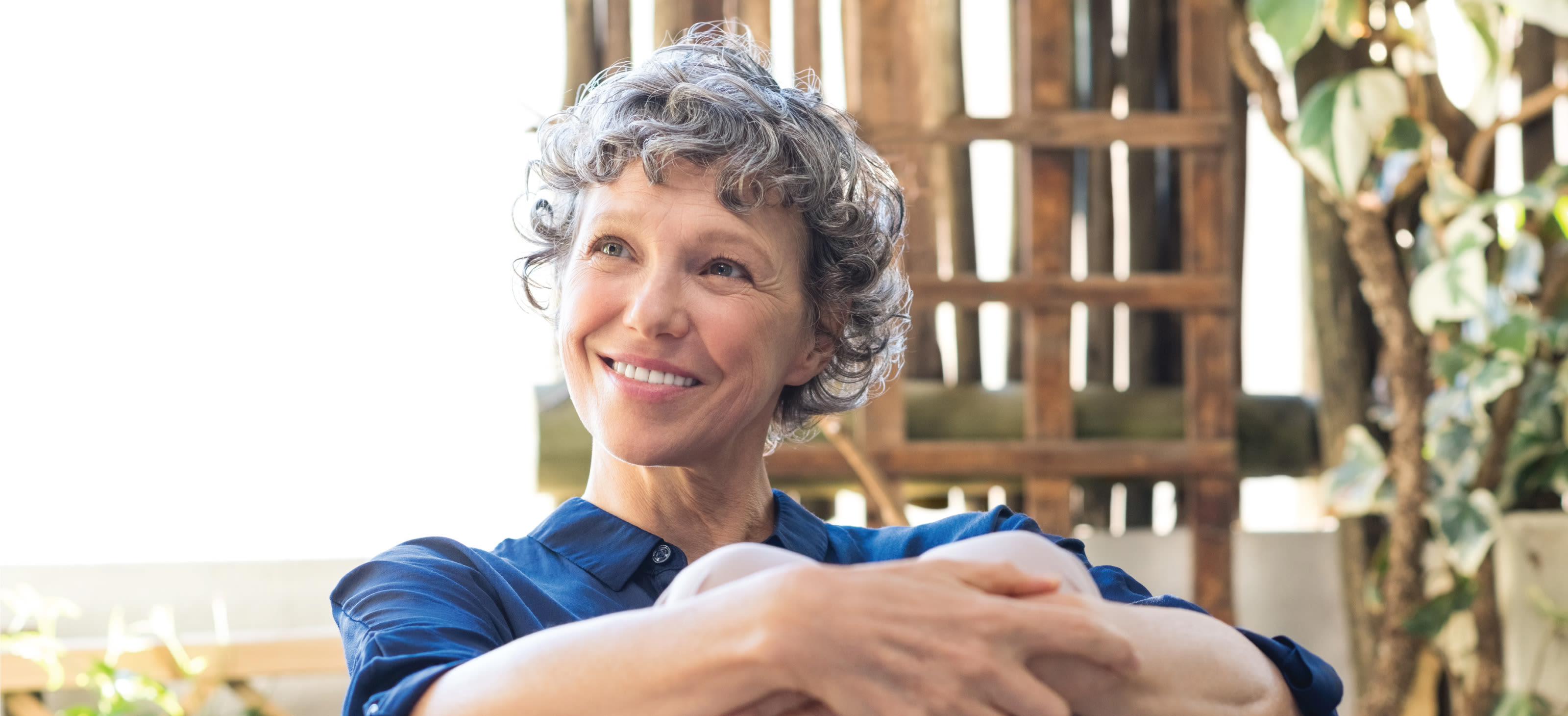 woman smiling