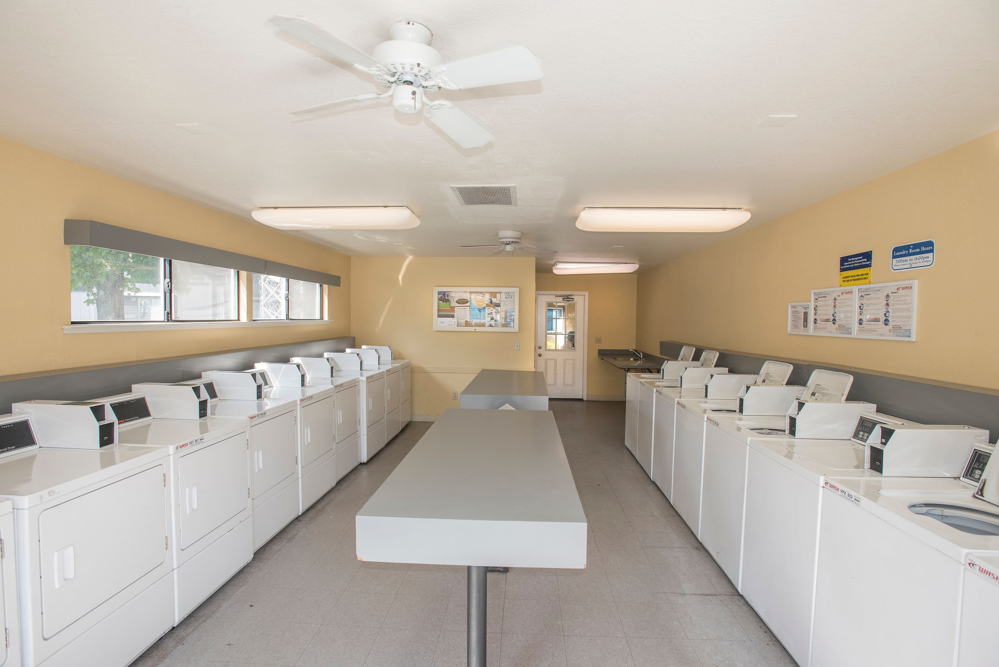 Laundry facilities at Park Ridge Apartment Homes in Rohnert Park, California