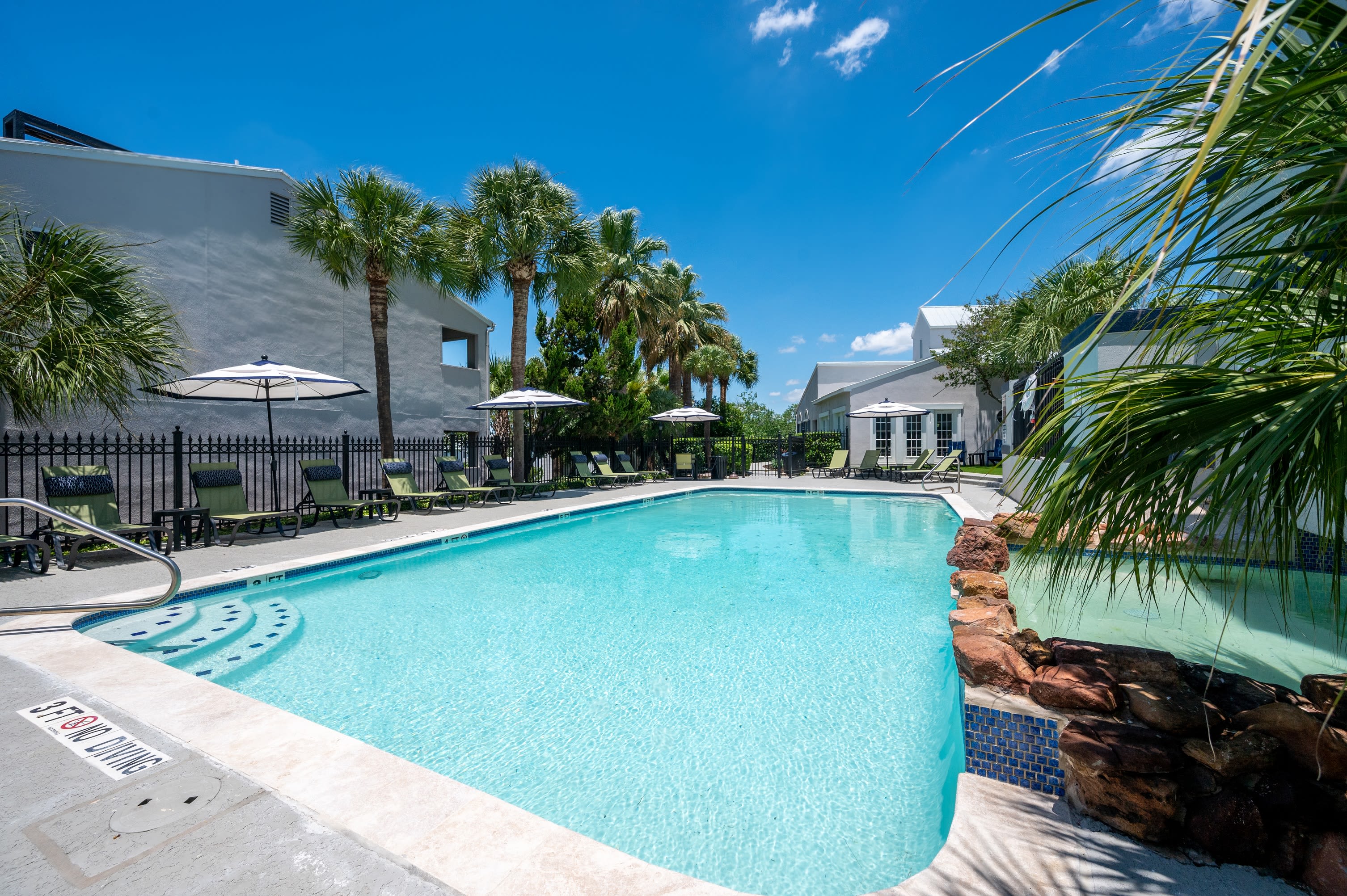 Resort style pool at Royal Palms in San Antonio, Texas