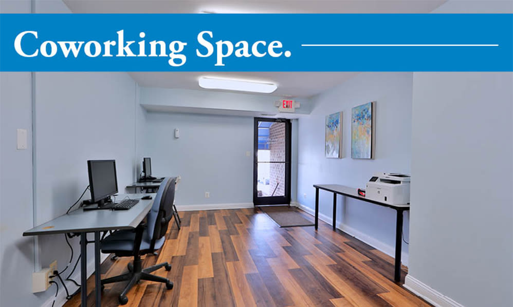 Coworking space at Carriage Hill Apartment Homes in Randallstown, Maryland