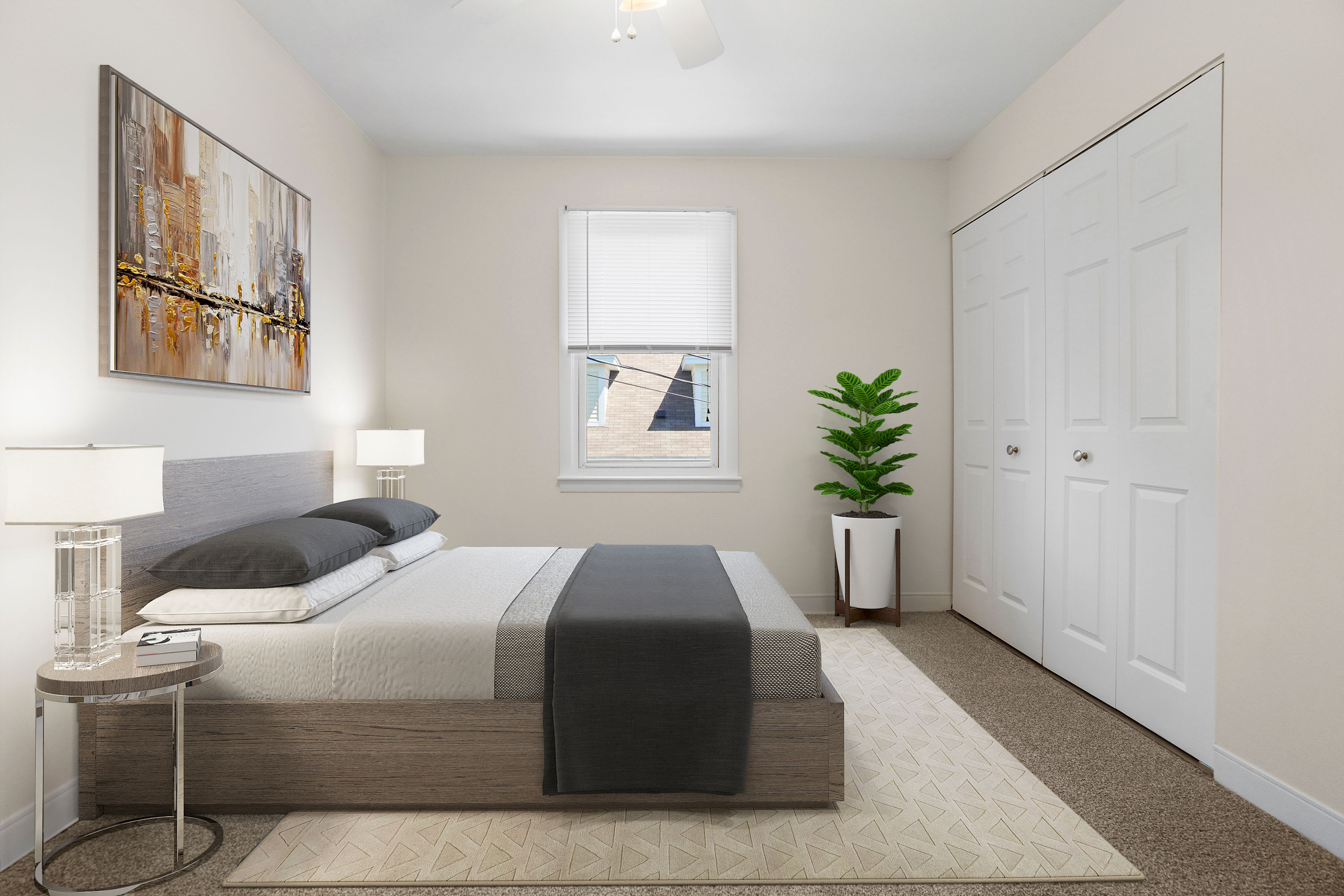 Bedroom at Apartments in Roslindale, Massachusetts
