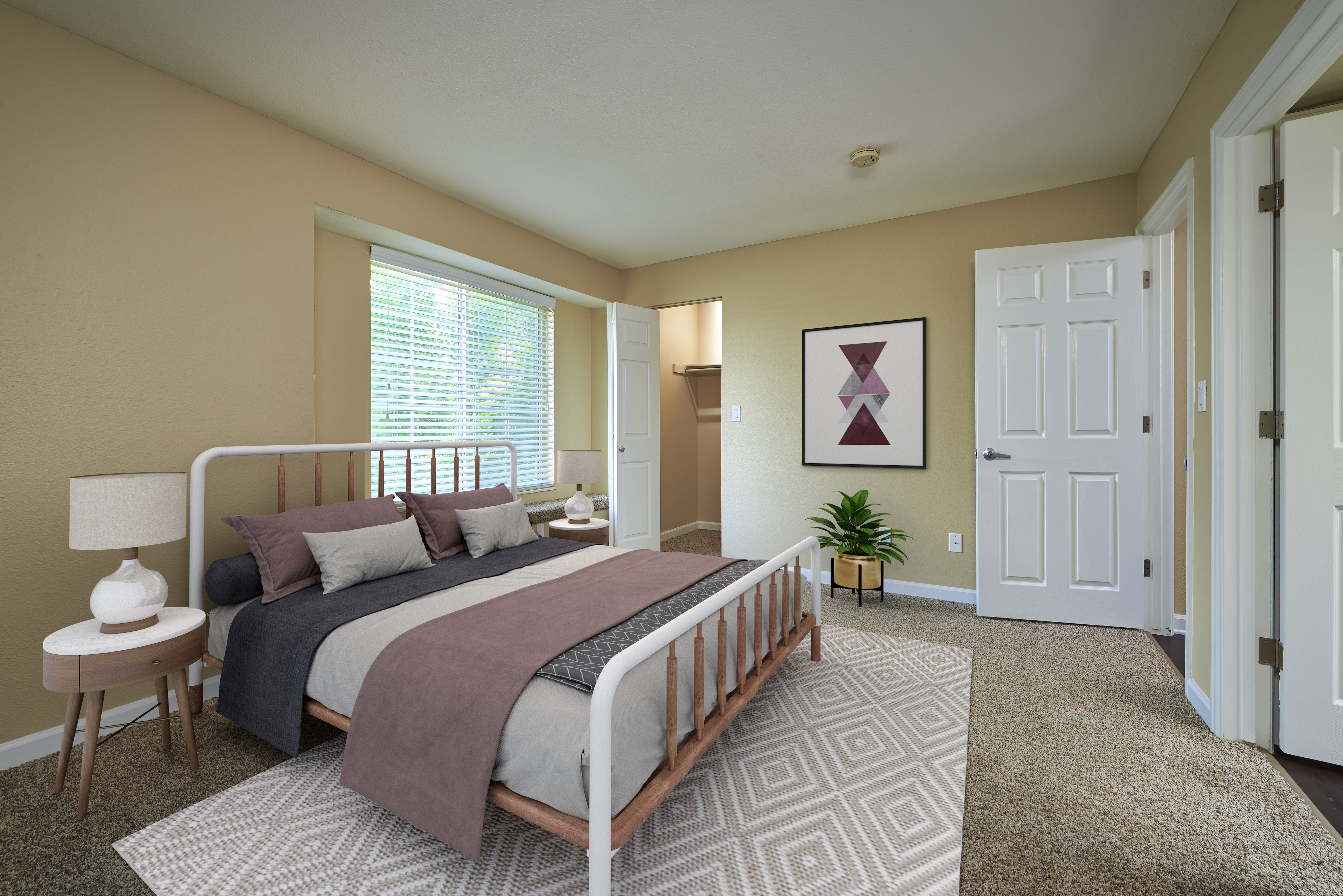 Spacious bedroom at Villas at Homestead Apartments in Englewood, Colorado