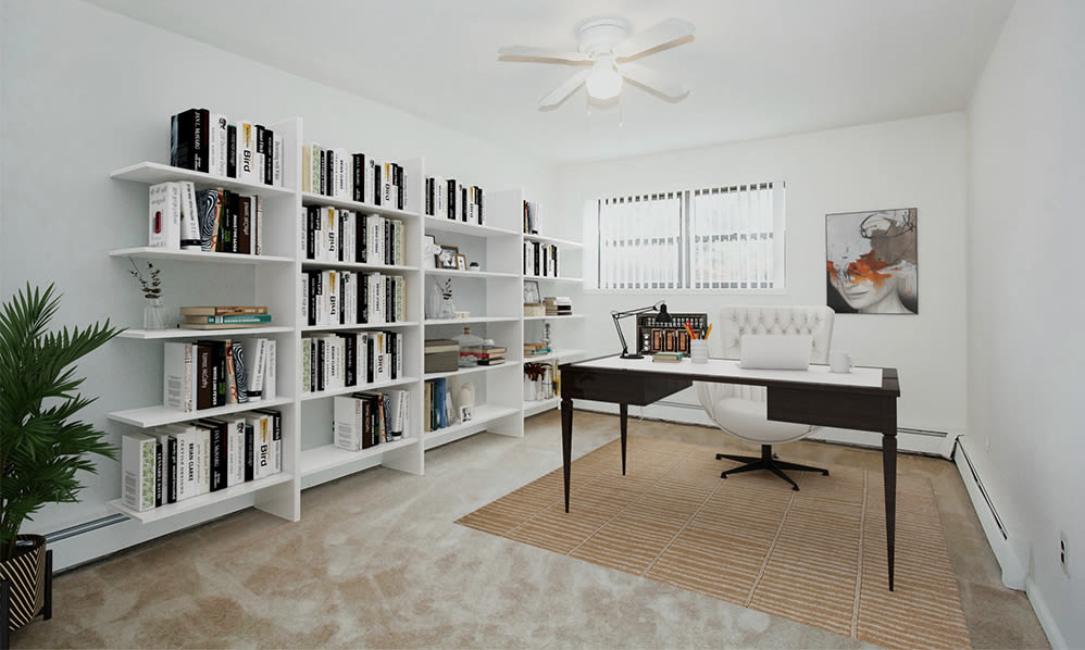Home office space at Lexington House Apartment Homes in Cherry Hill, New Jersey