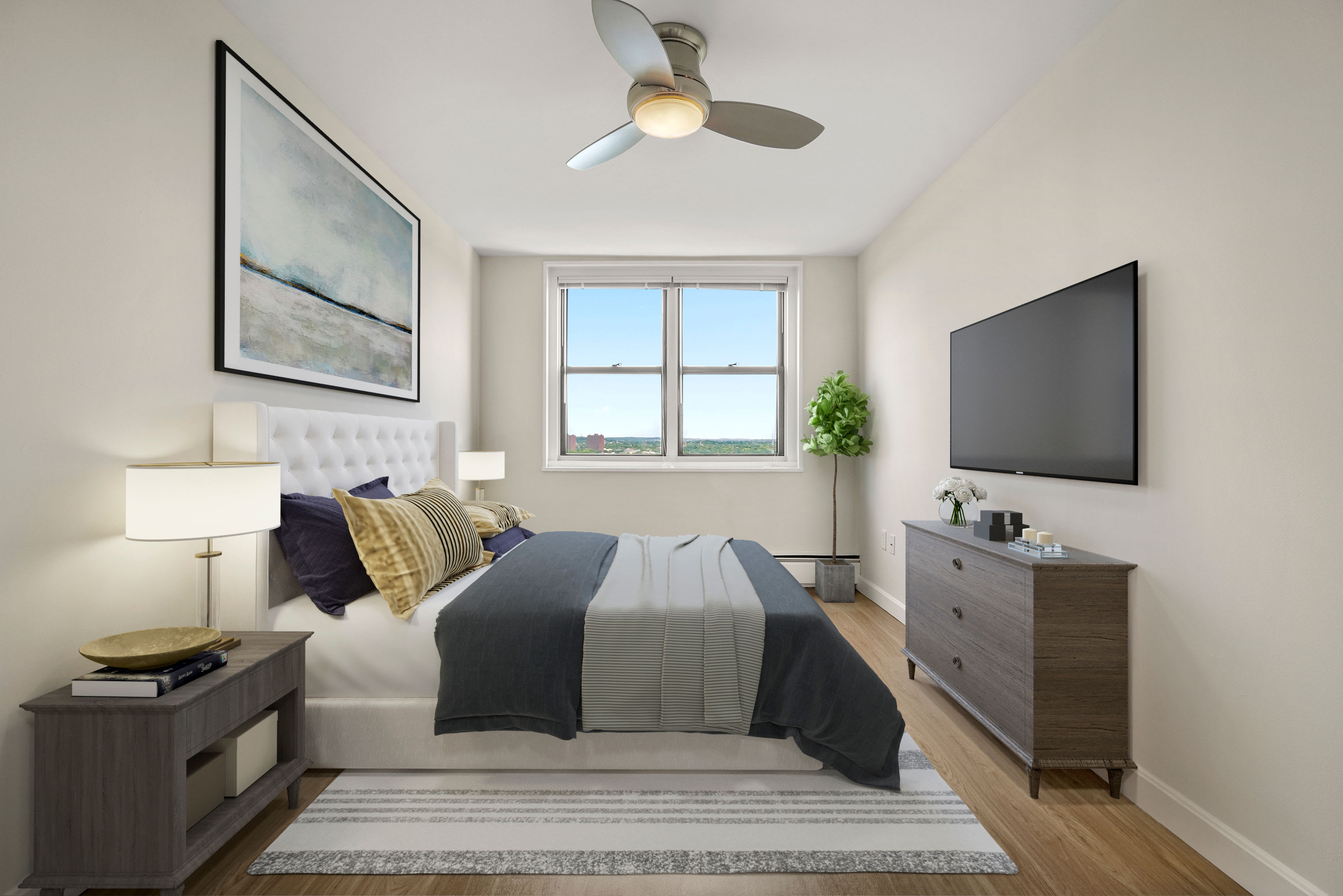Bedroom at Apartments in Cambridge, Massachusetts