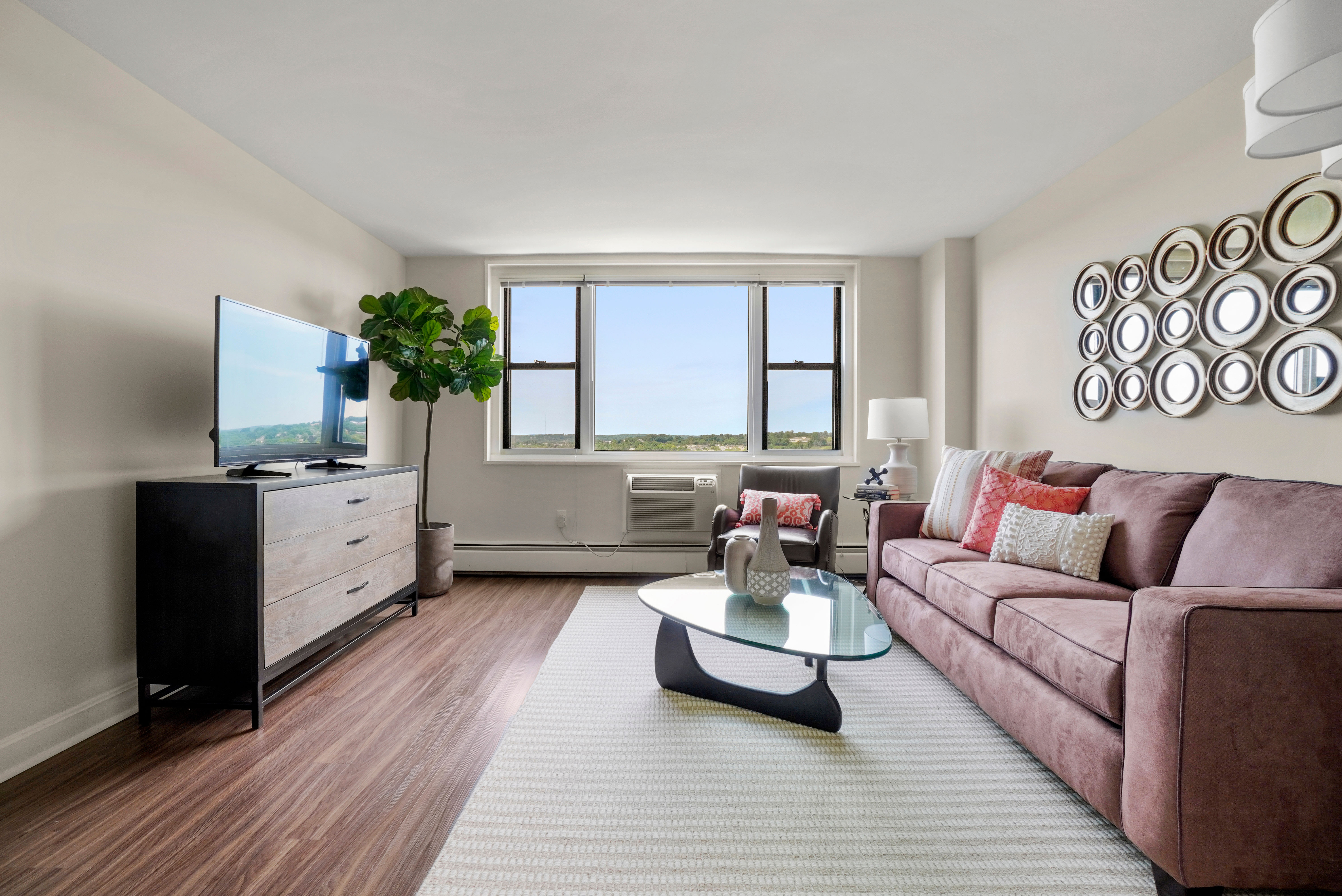 Living Room at Apartments in Cambridge, Massachusetts