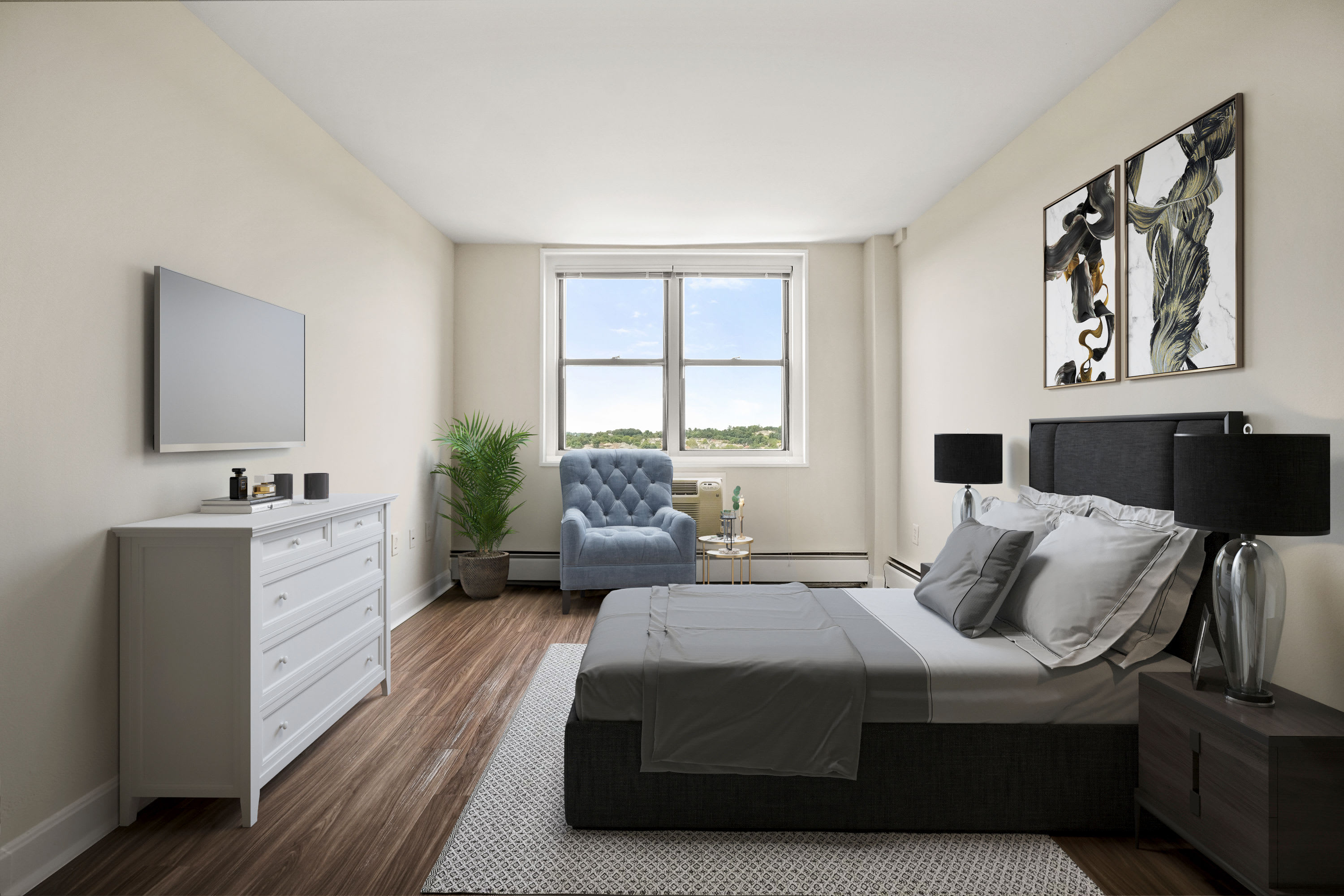 Bedroom at Apartments in Cambridge, Massachusetts