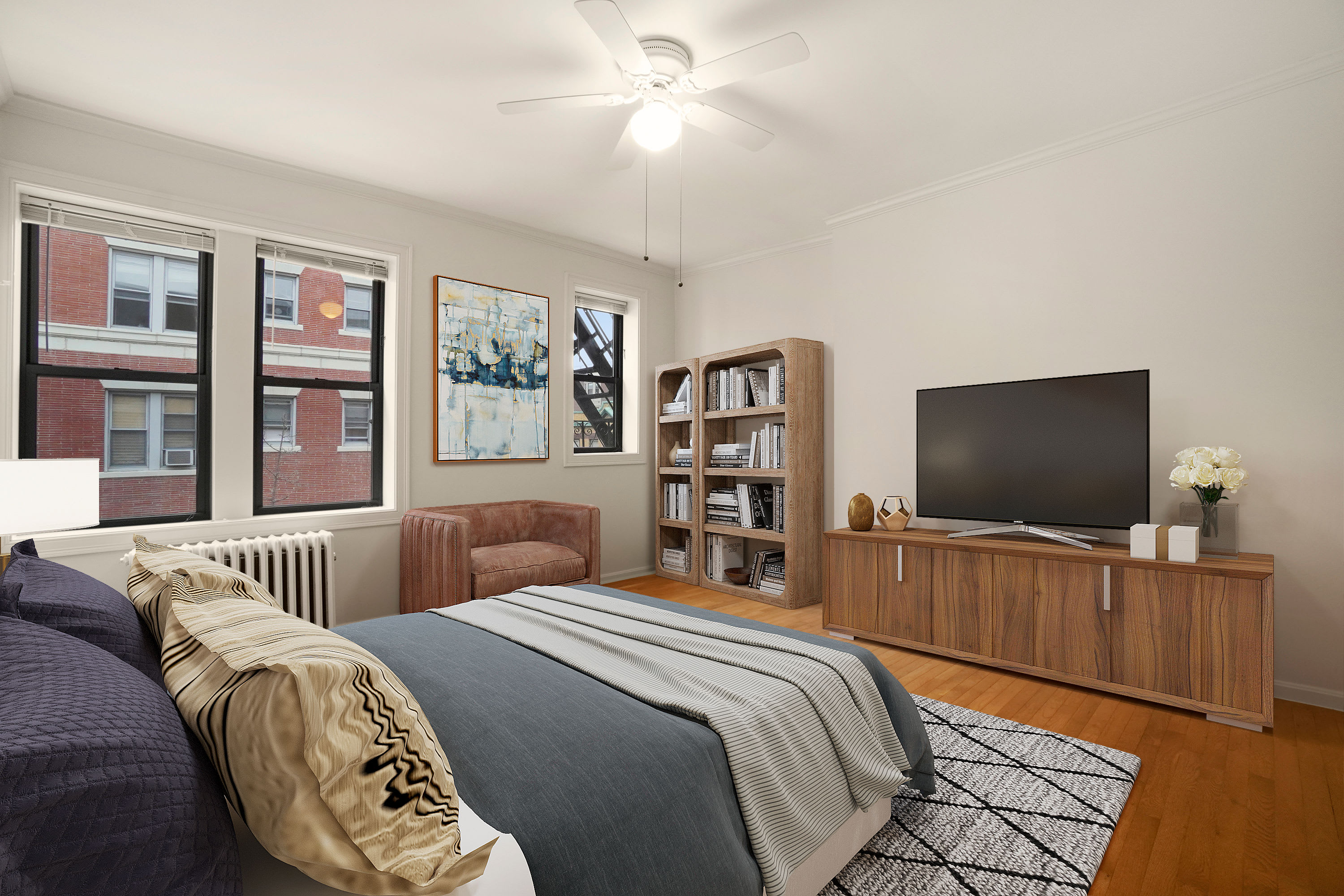 Bedroom at Apartments in Boston, Massachusetts