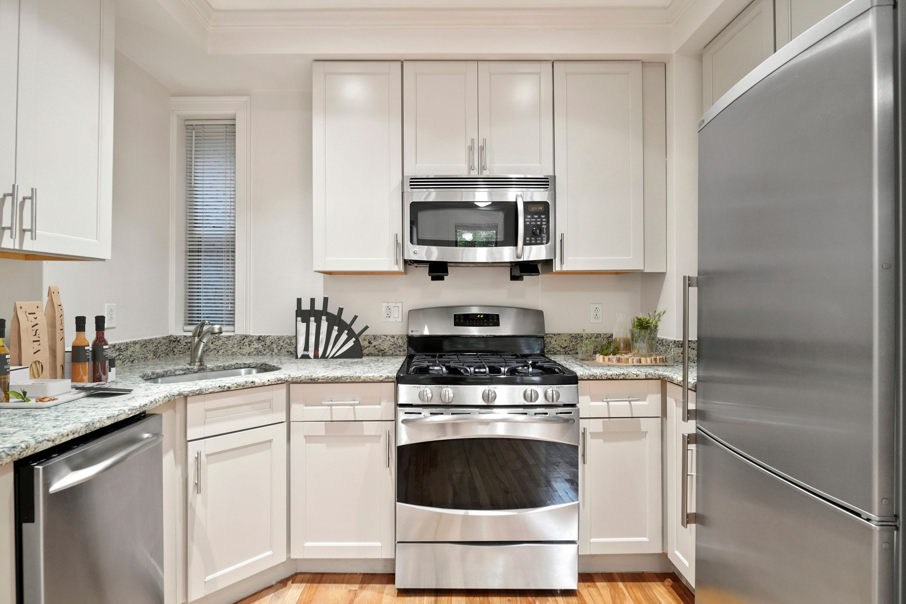 Kitchen at Burbank Apartments in Boston, Massachusetts