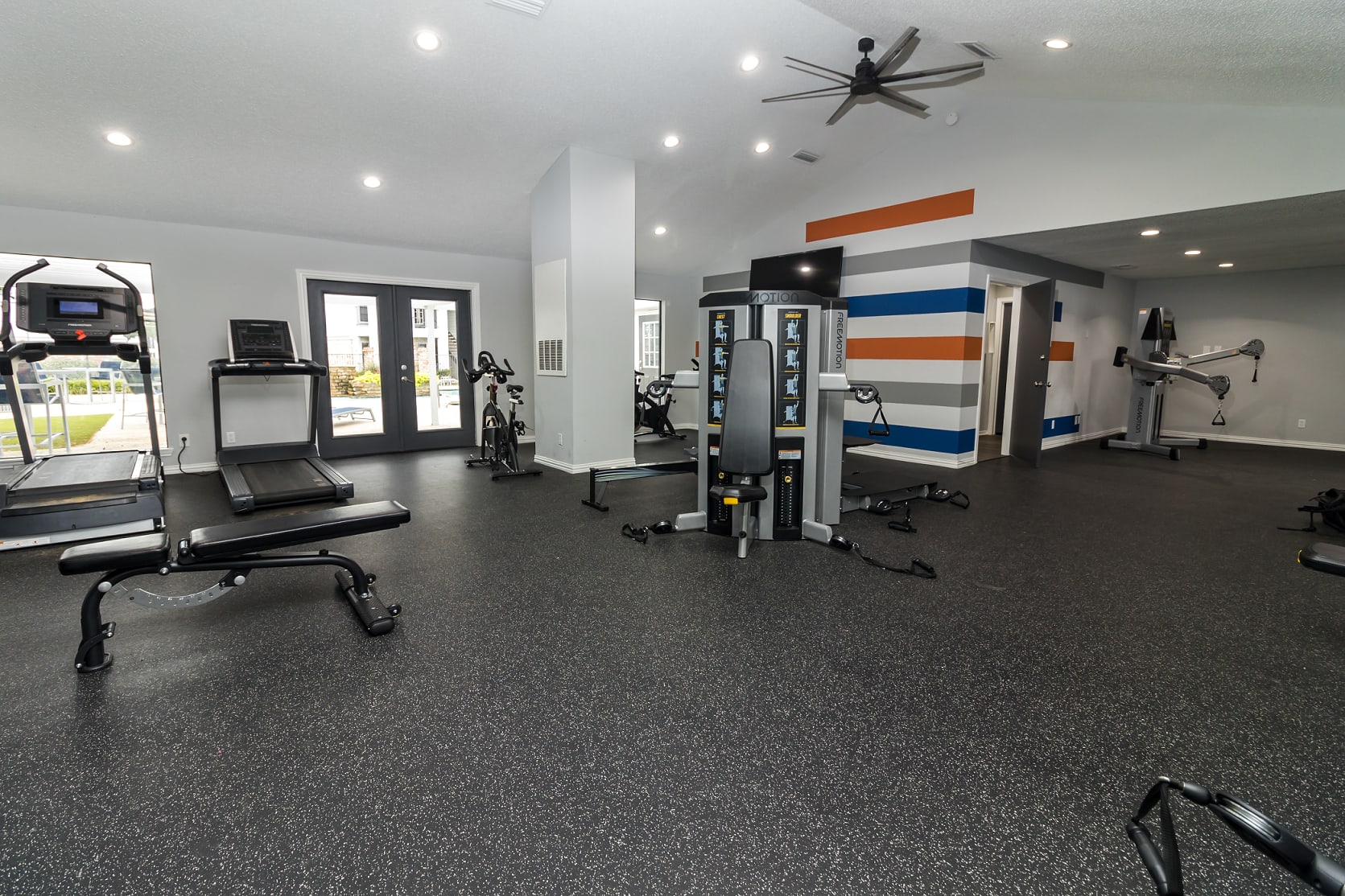 State-of-the-art fitness center at The Logan in Bedford, Texas