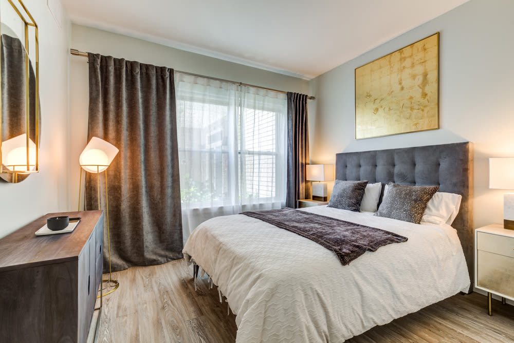Spacious Bedrooms at North Square Apartments at The Mill District in Amherst, Massachusetts