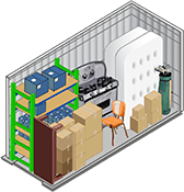 5x10 storage unit at StorageOne Maryland Pkwy & Cactus in Las Vegas, Nevada