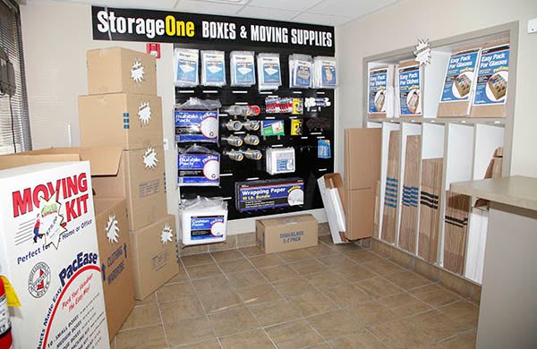 Moving supplies at StorageOne Blue Diamond & Buffalo in Las Vegas, Nevada