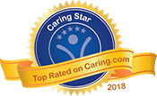Caring Star of 2018 badge for Merrill Gardens at Campbell in Campbell, California