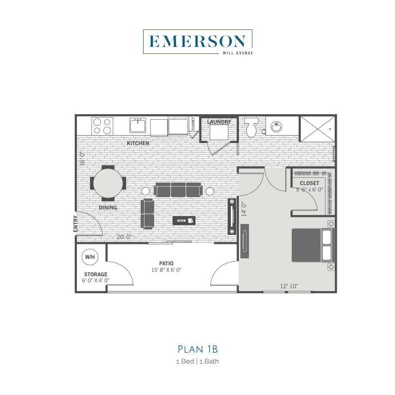1 & 2 Bedroom Apartments in Downtown Tempe Emerson Mill