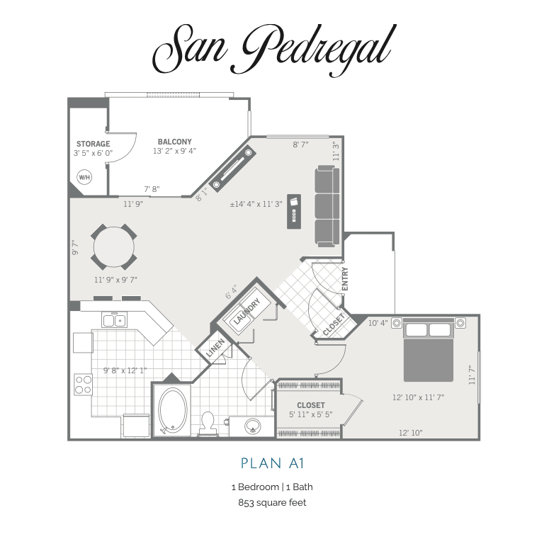 A1 2D floor plan image