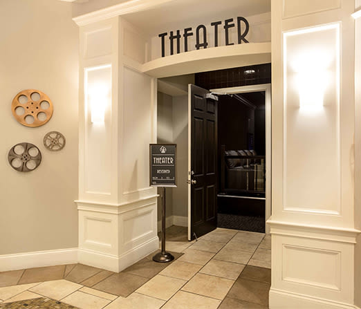 Theater onsite at Chelsea Place in Toledo, Ohio