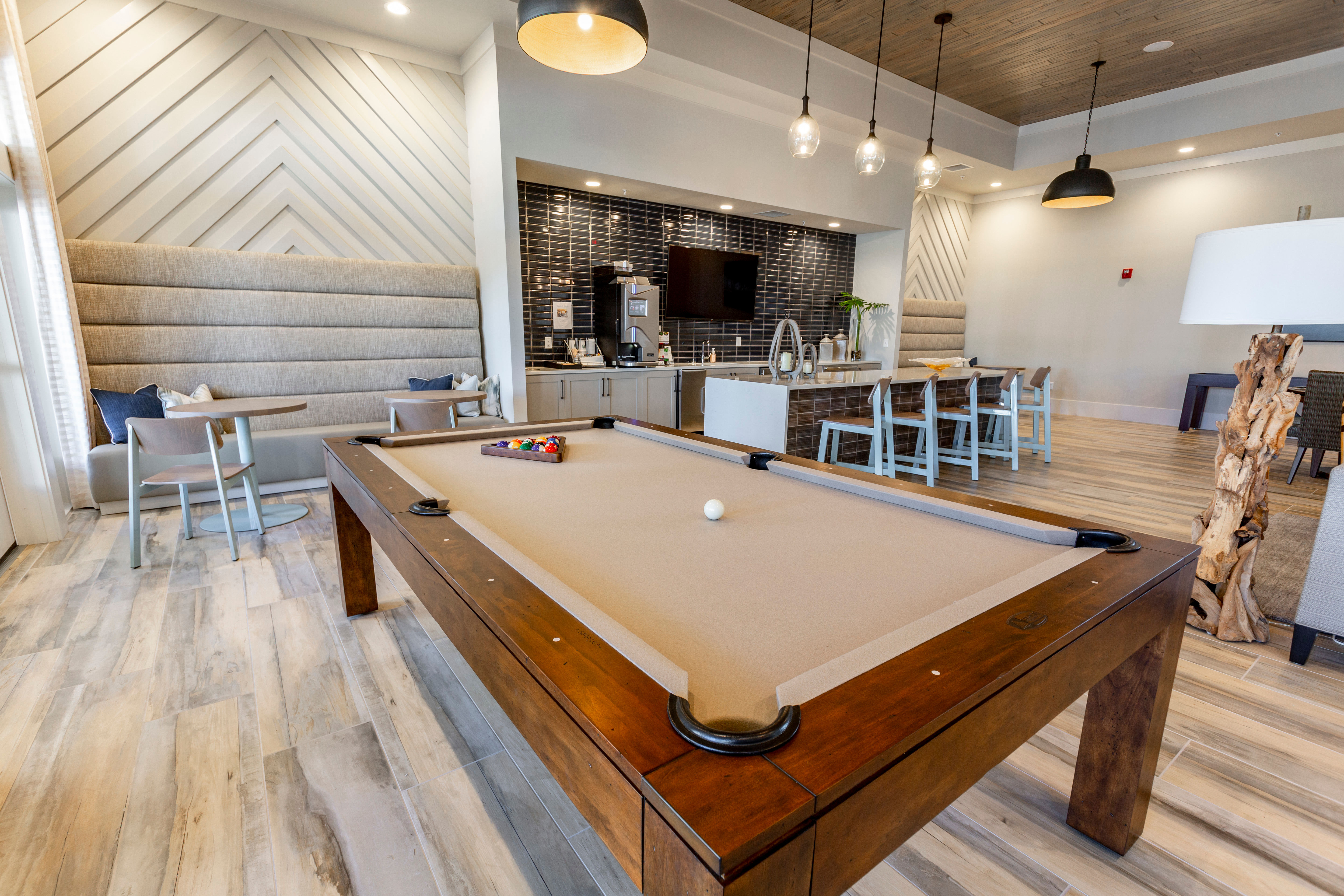 Clubhouse lounge at Parc at Wesley Chapel in Wesley Chapel, Florida