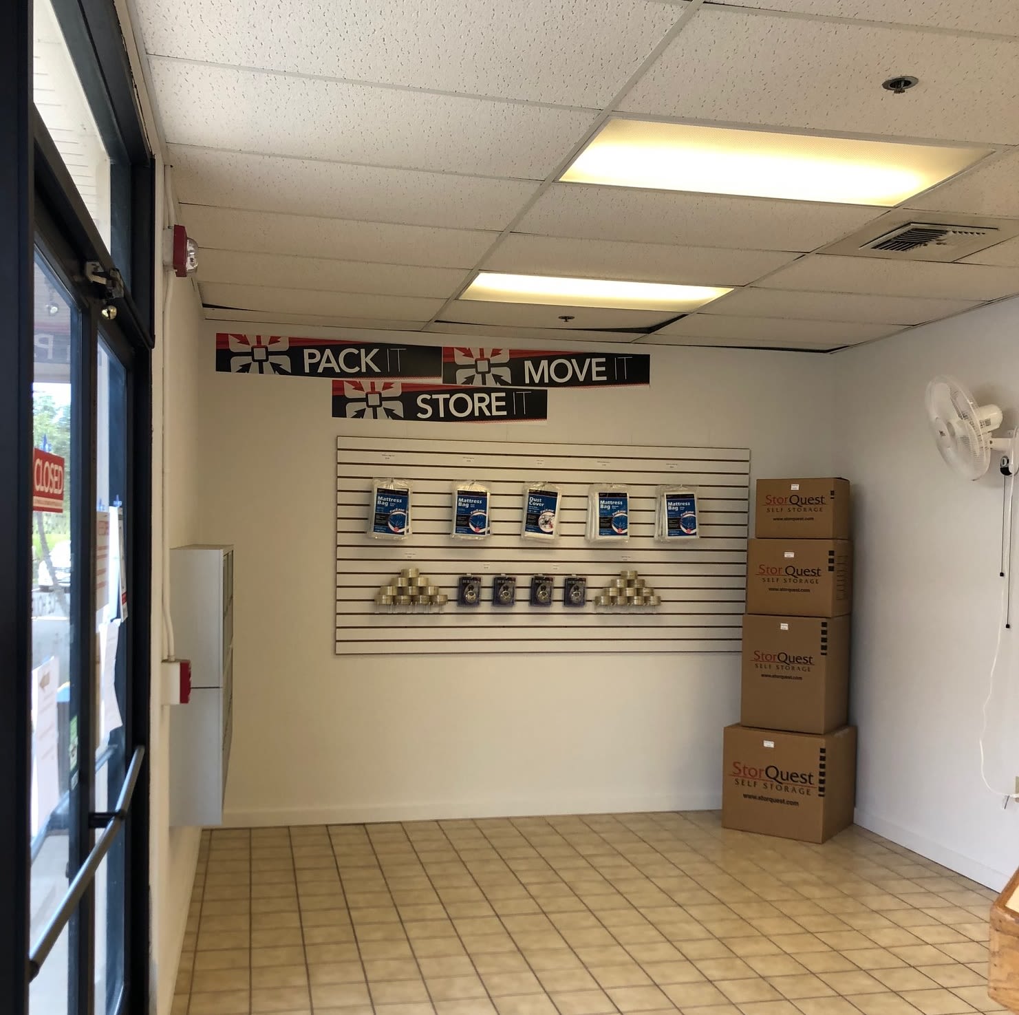 Moving supplies at StorQuest Self Storage in Hilo, Hawaii