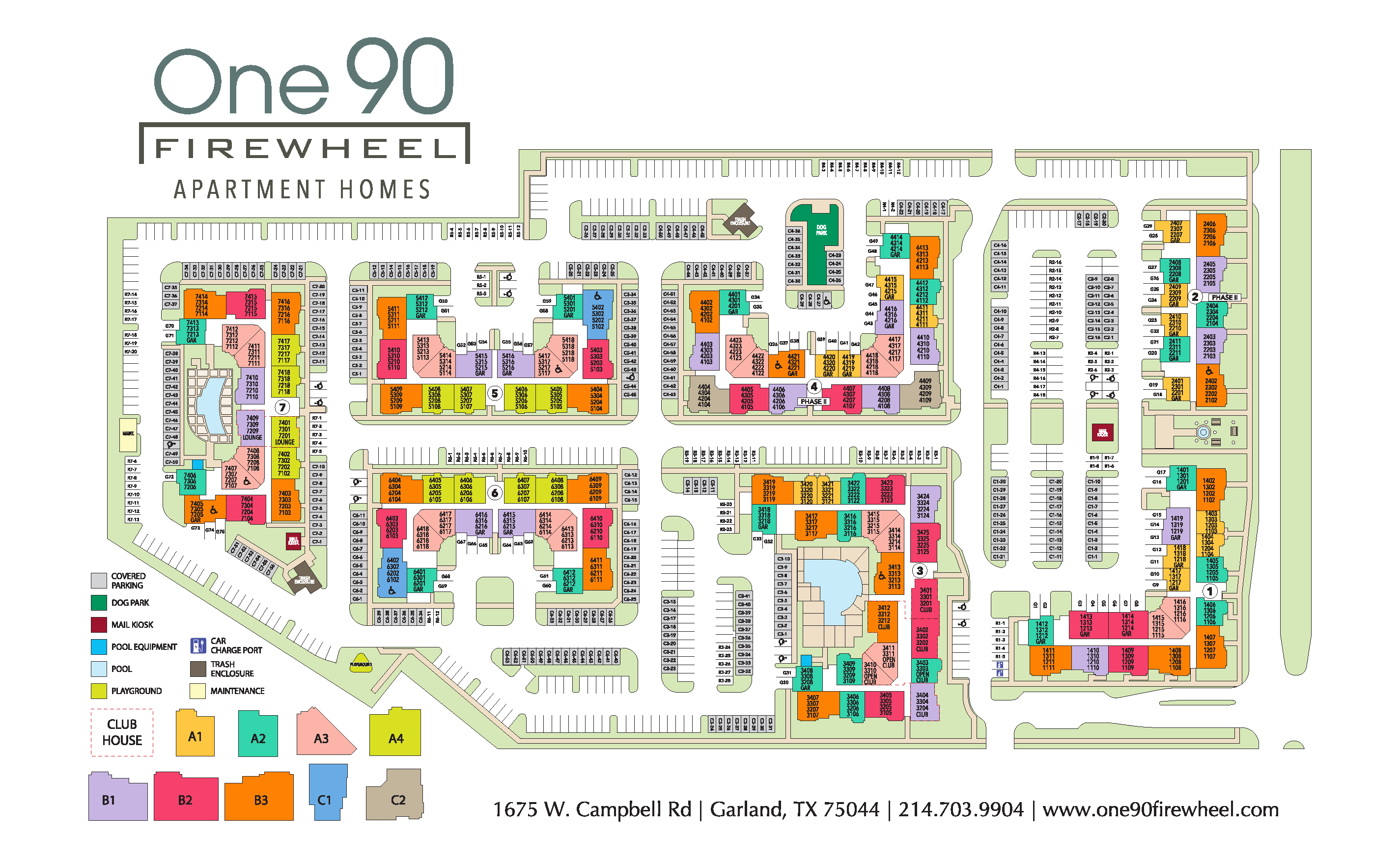 One90 Firewheel Site Map