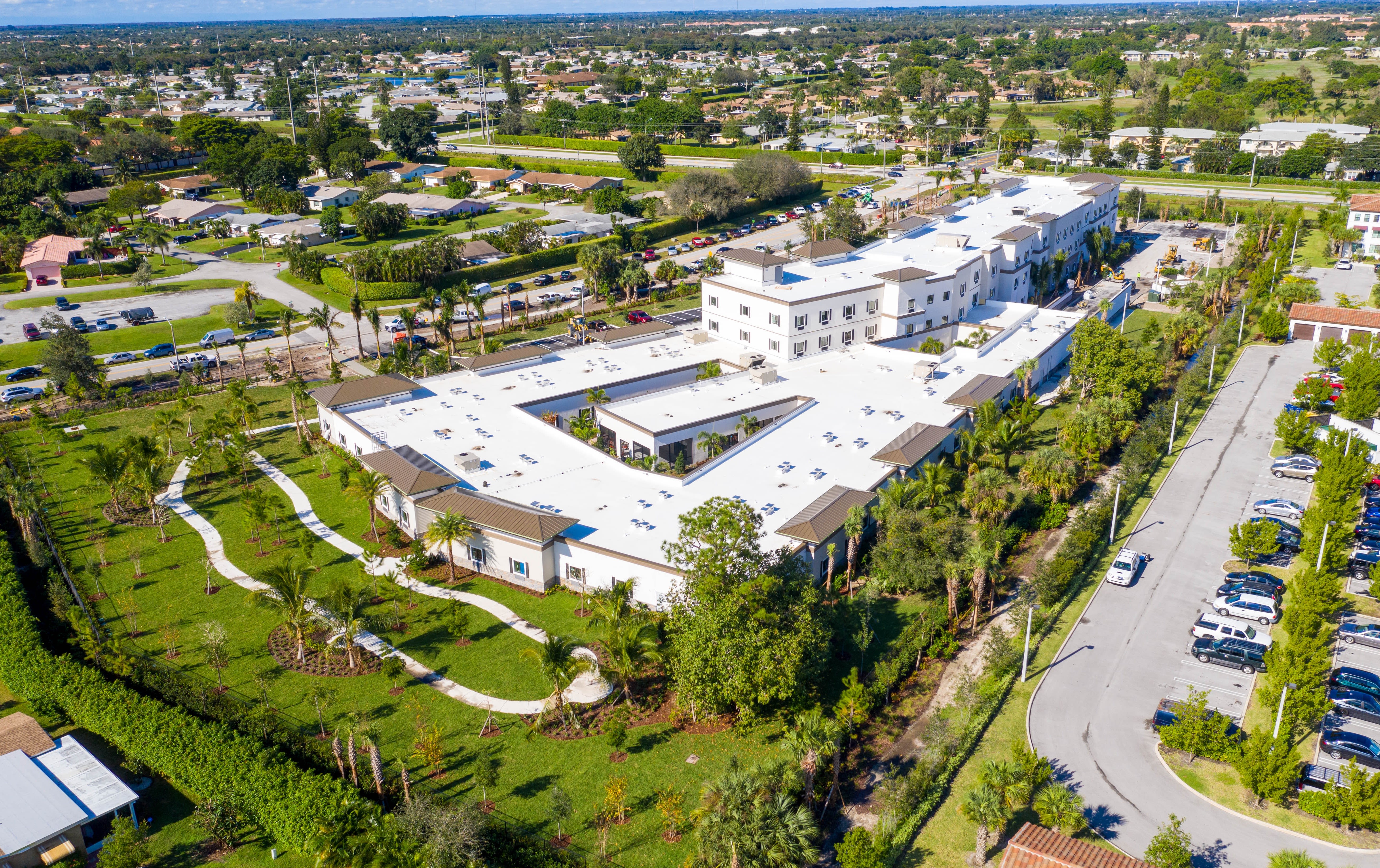 Exterior Aerial Photo of Inspired Living Delray Beach in Delray Beach, Florida