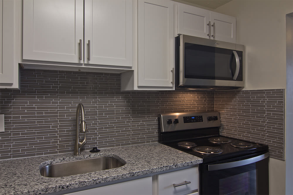Beautiful kitchen at Westpointe Apartments in Pittsburgh, Pennsylvania