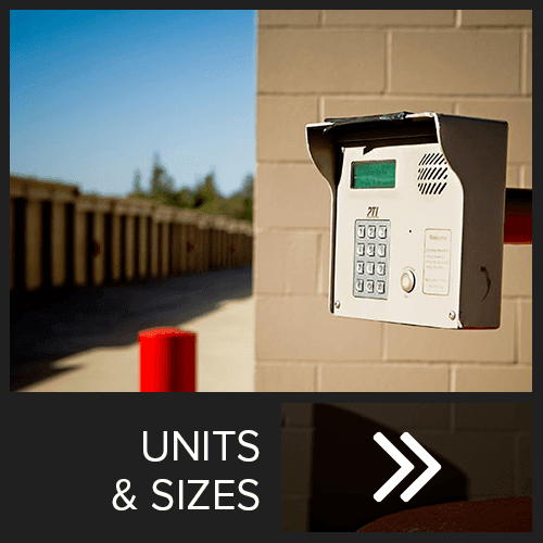 View the unit sizes and prices at Armor Self Storage in Sacramento, California