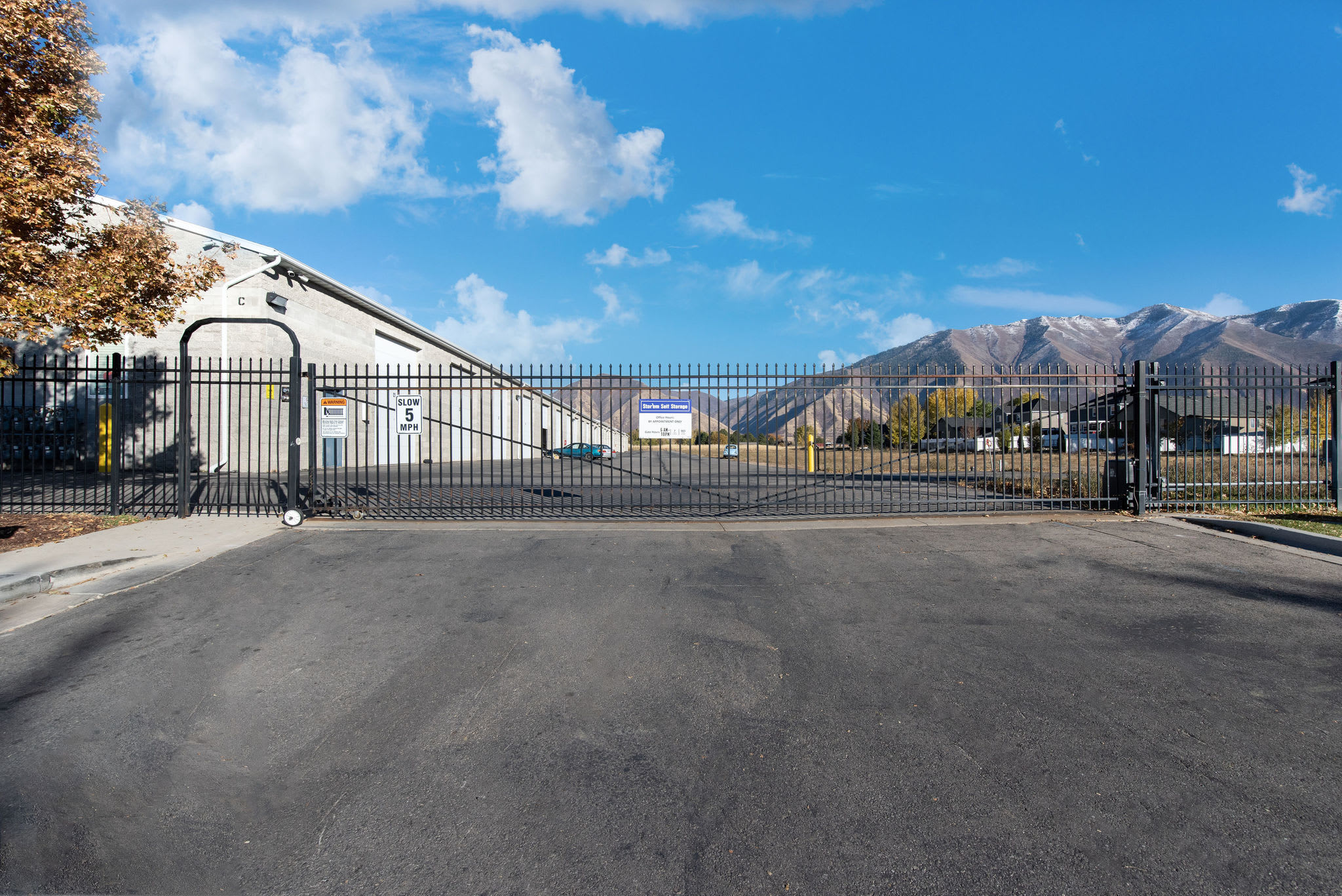 Gate Access at Stor'em Self Storage in Mapleton, Utah