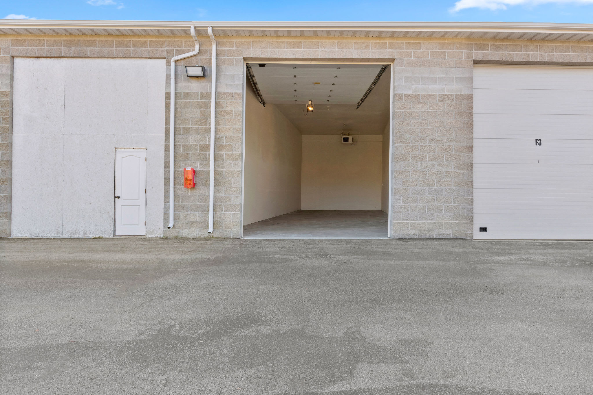 Open doorway to units at Stor'em Self Storage in Mapleton, Utah