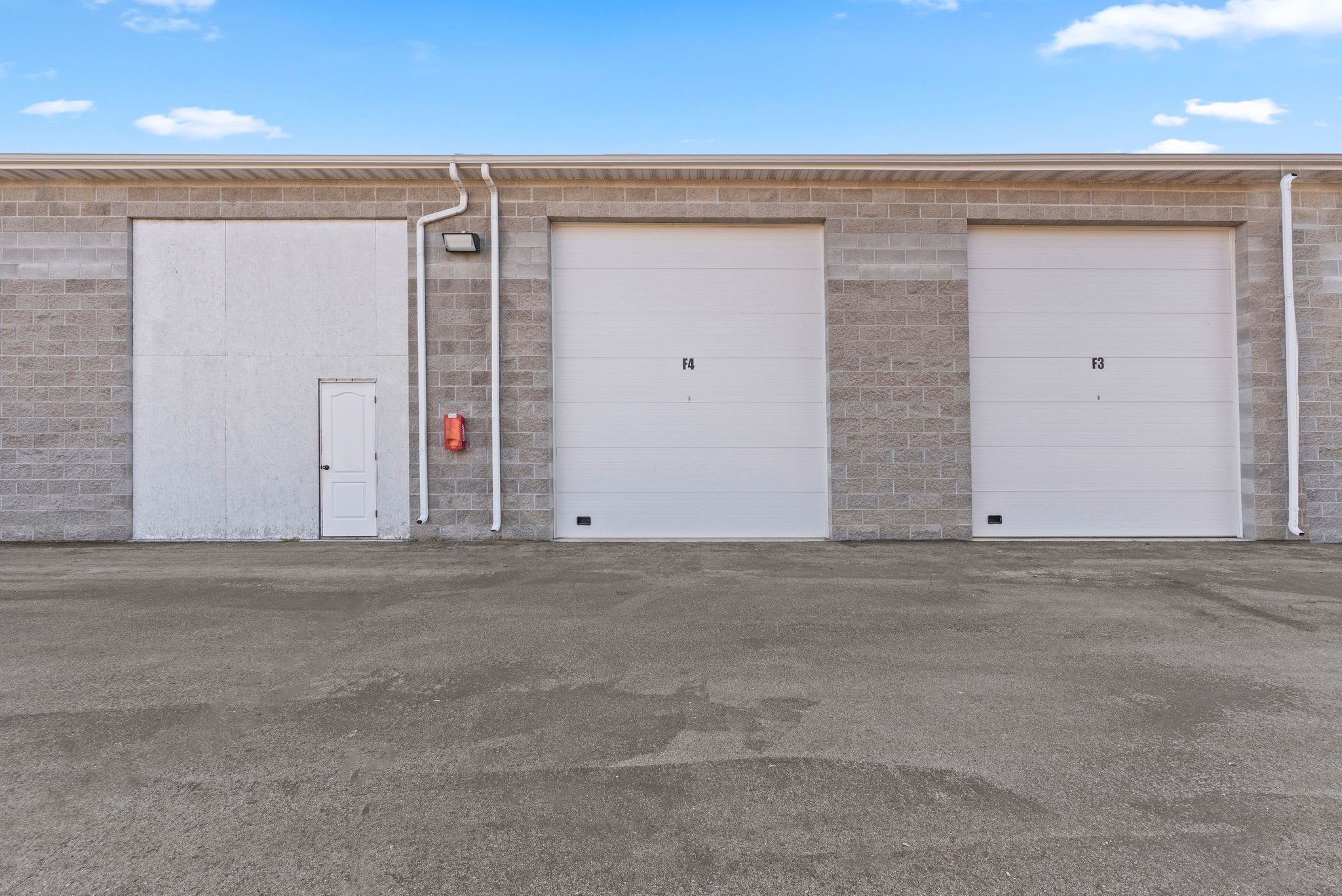 Closed doorway to units at Stor'em Self Storage in Mapleton, Utah
