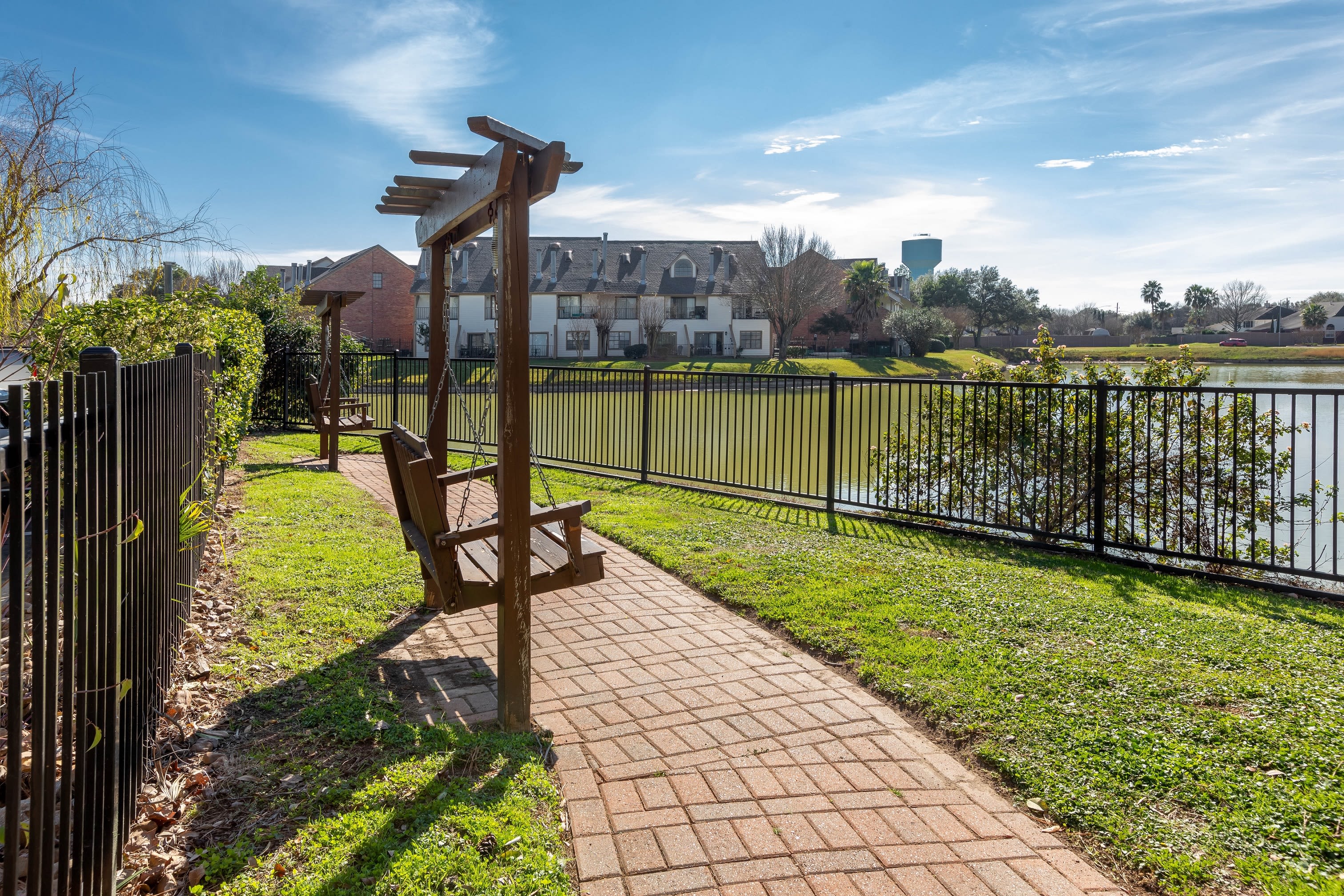 Gorgeous lakefront views and scenic walking paths at Lakefront Villas