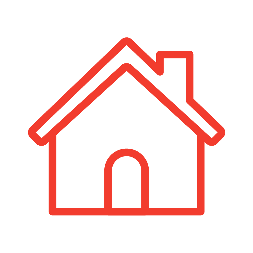 A house icon from Red Dot Storage in Maumelle, Arkansas