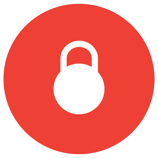 A lock icon from Red Dot Storage in Zion, Illinois