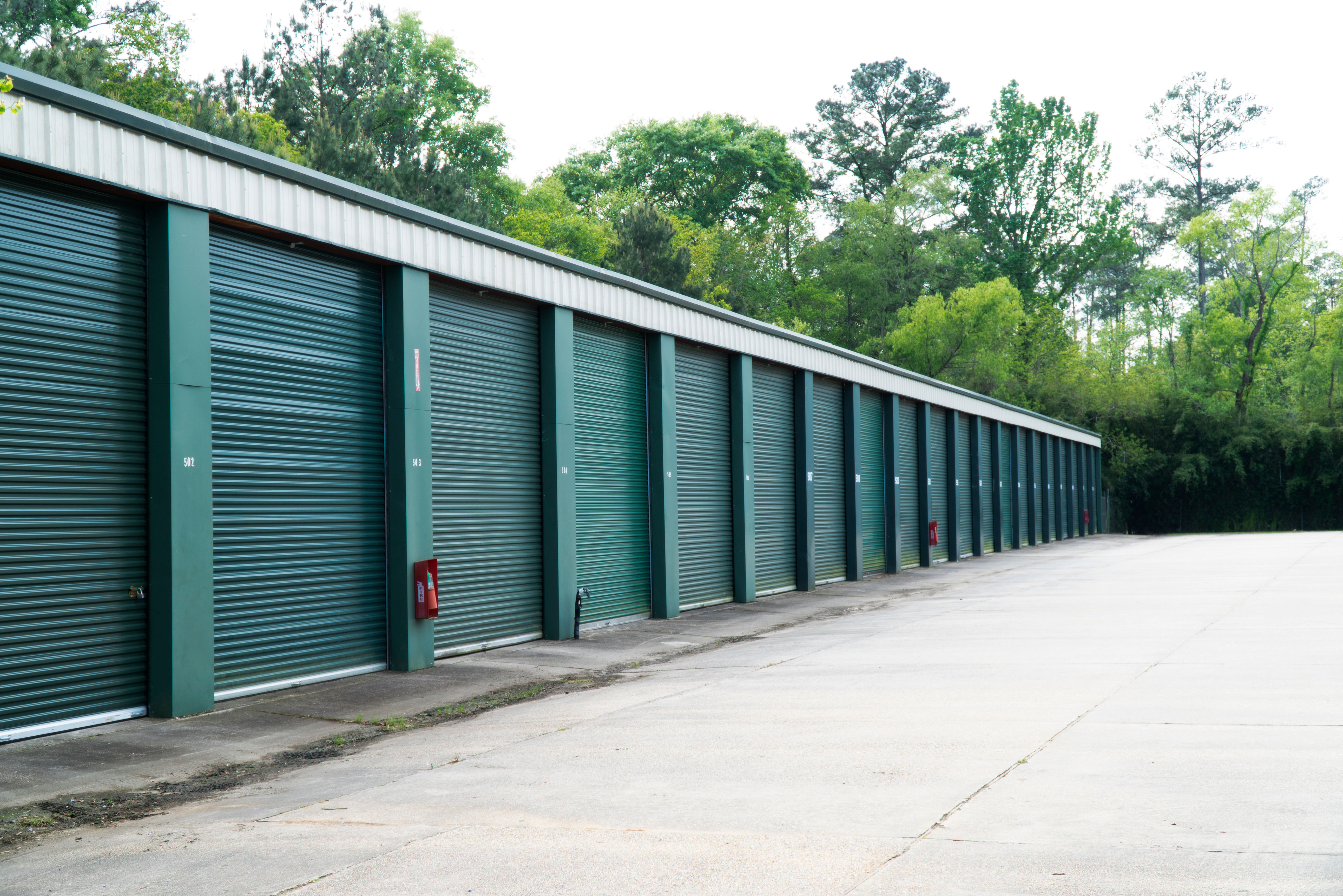 Storage units at Red Dot Storage in Clarksville, Tennessee