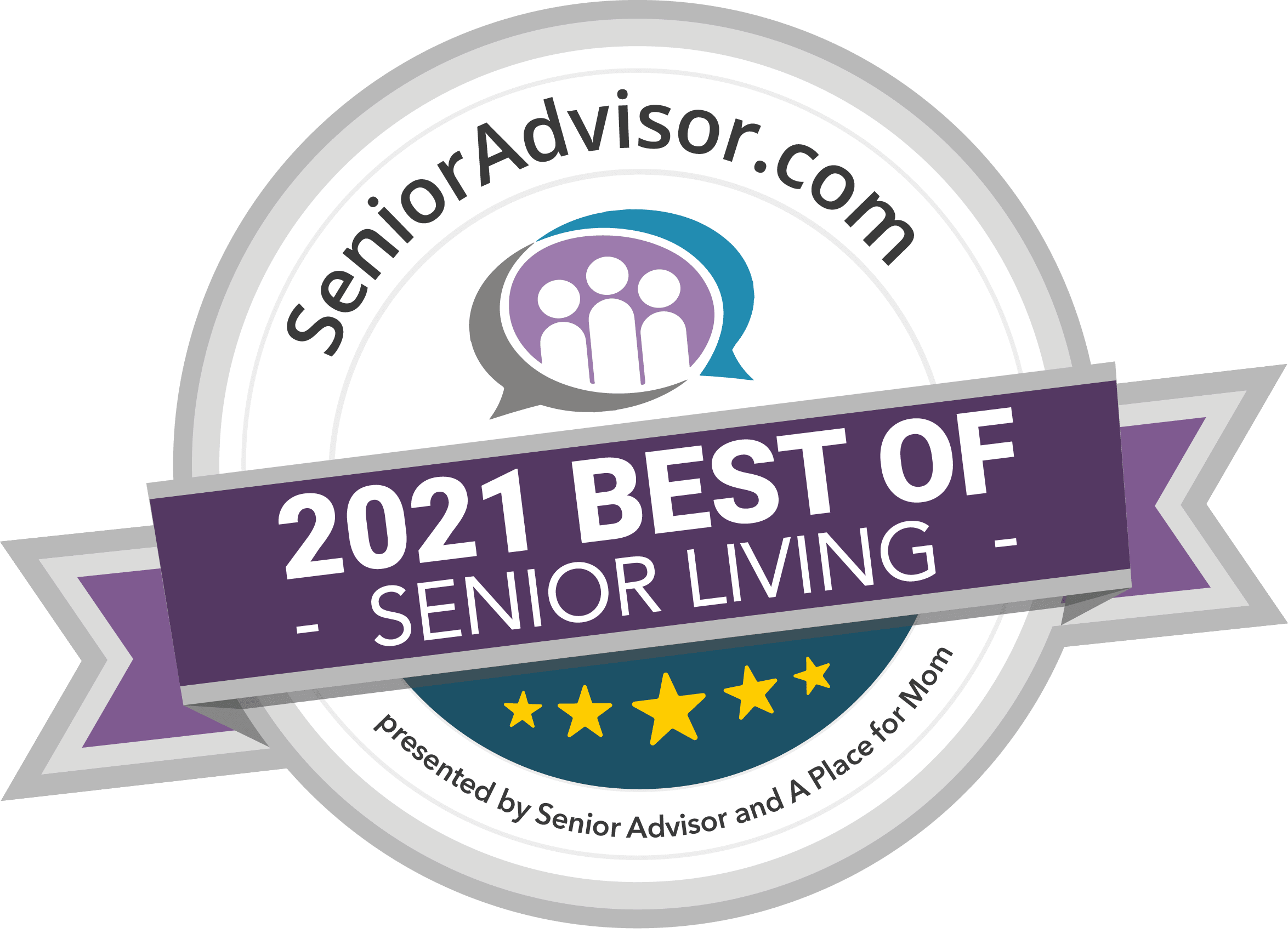 The Charleston at Cedar Hills is awarded as best of senior living in 2021