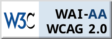 WCAG AA compliance logo for Fusion Apartments in Irvine, California