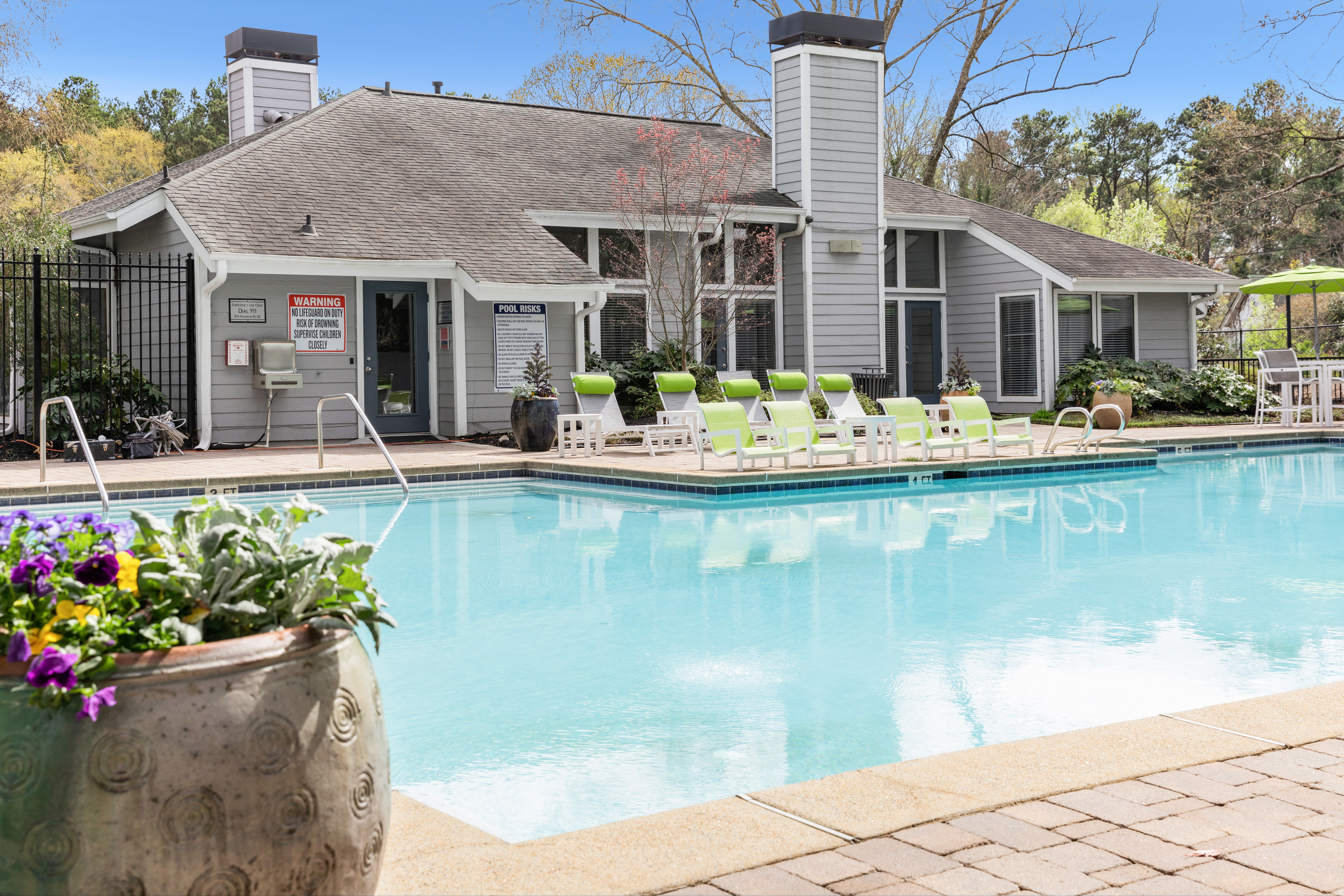 A large pool at The Franklin in Marietta, Georgia