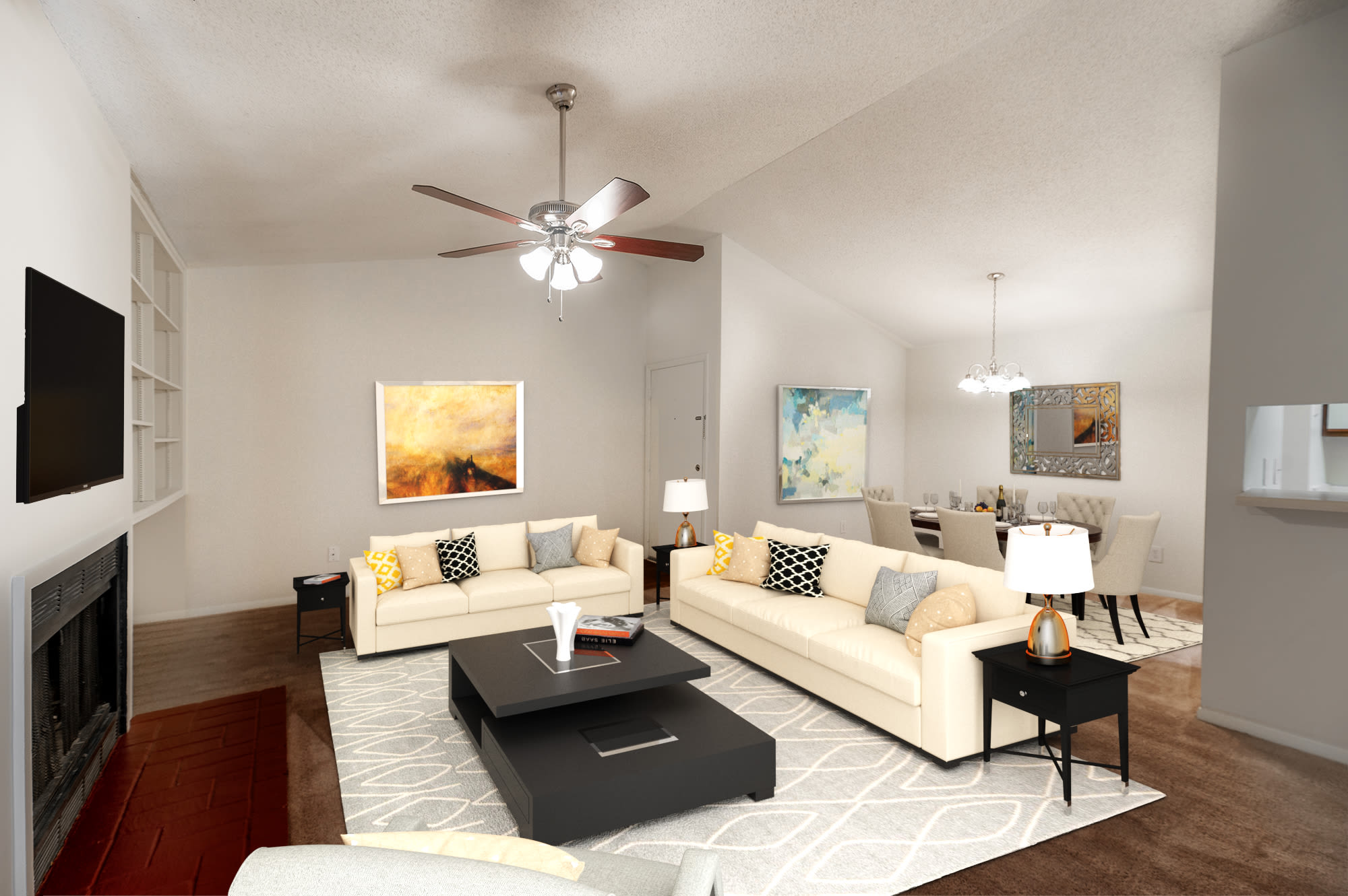 Virtual tour of a fitness center at Atkins Circle Apartments & Townhomes in Charlotte, North Carolina