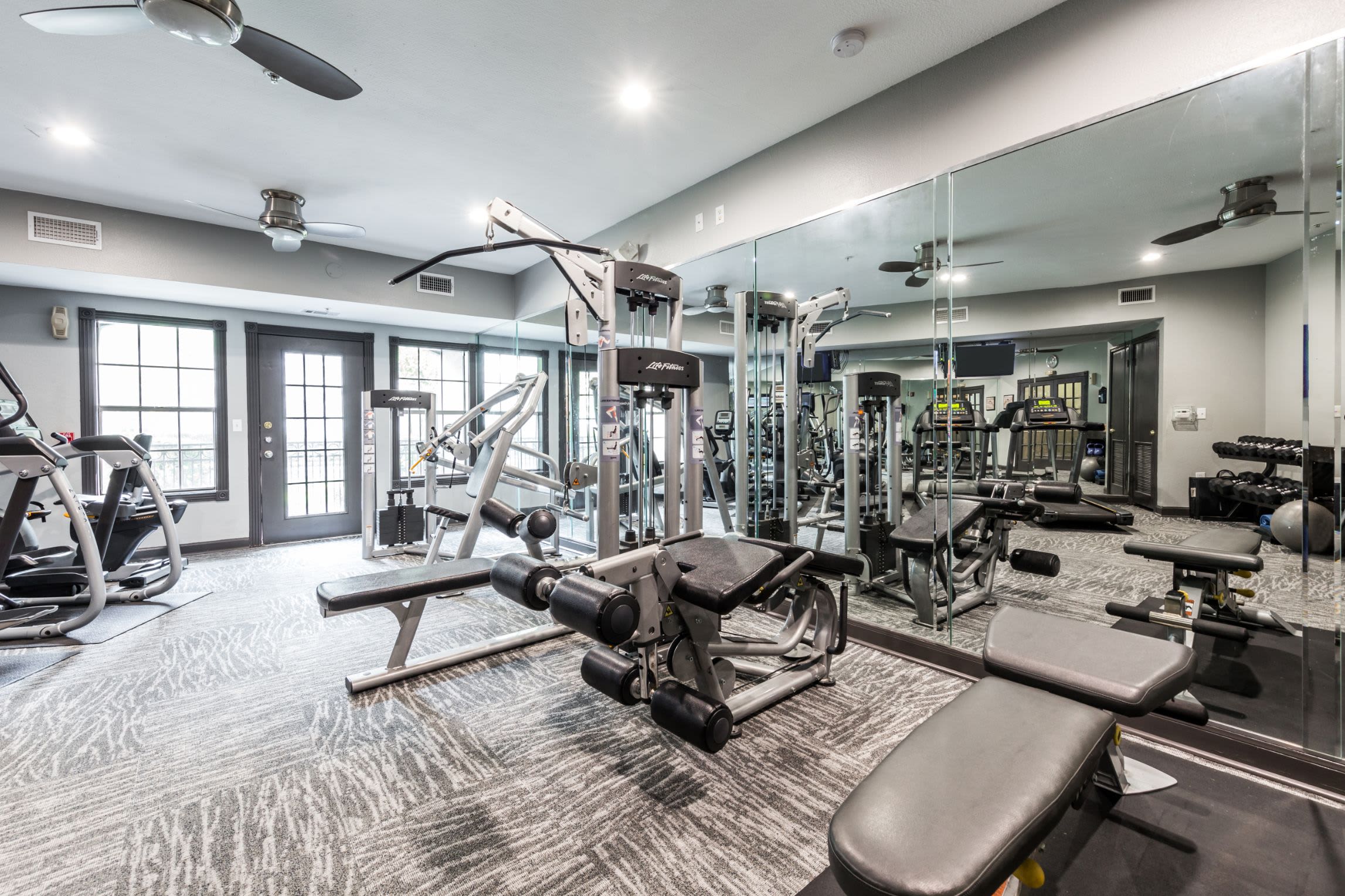 Fitness center at Marquis at Tanglewood in Houston, Texas