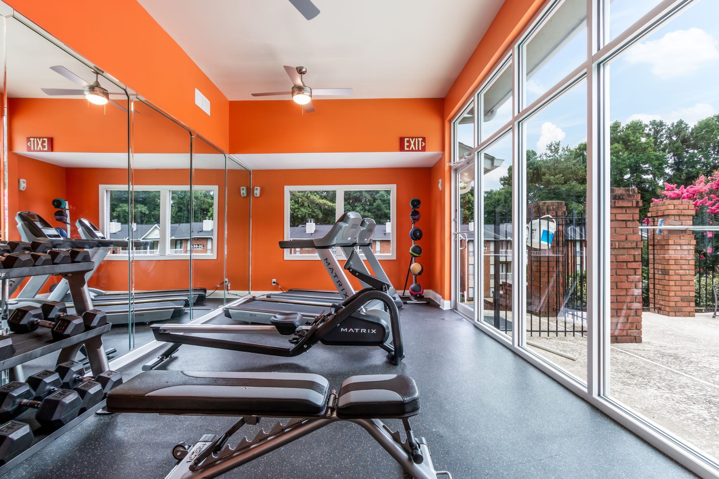 Fitness center at Marquis at Perimeter Center in Atlanta Georgia,