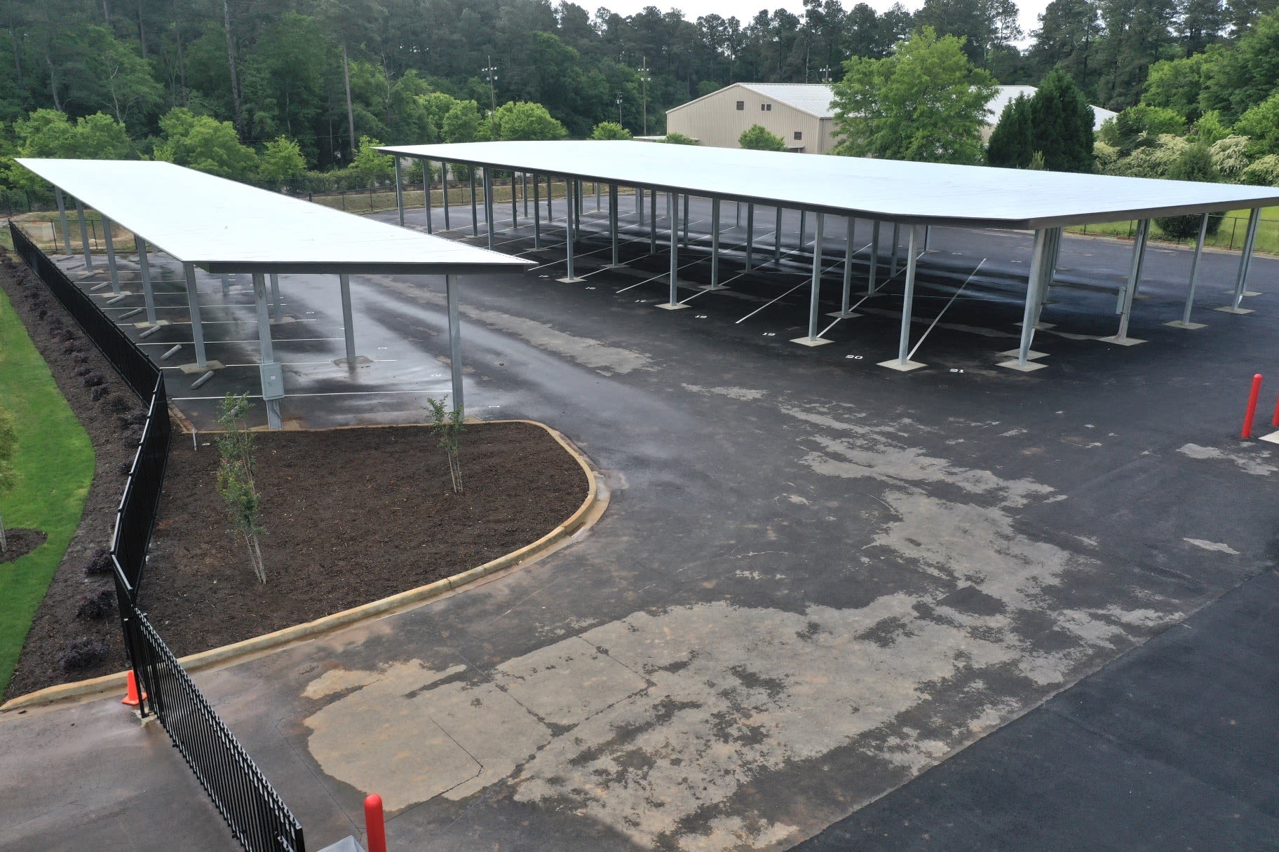 Carpark at Storage Units in Aiken, South Carolina