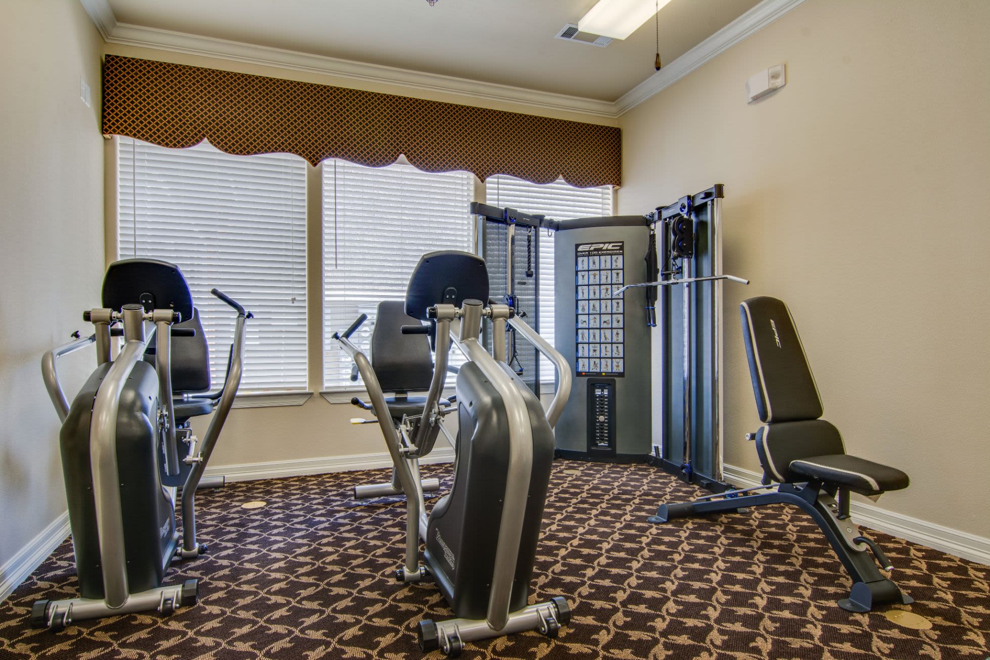 Fitness center at Marquis Rockwall in Rockwall, Texas