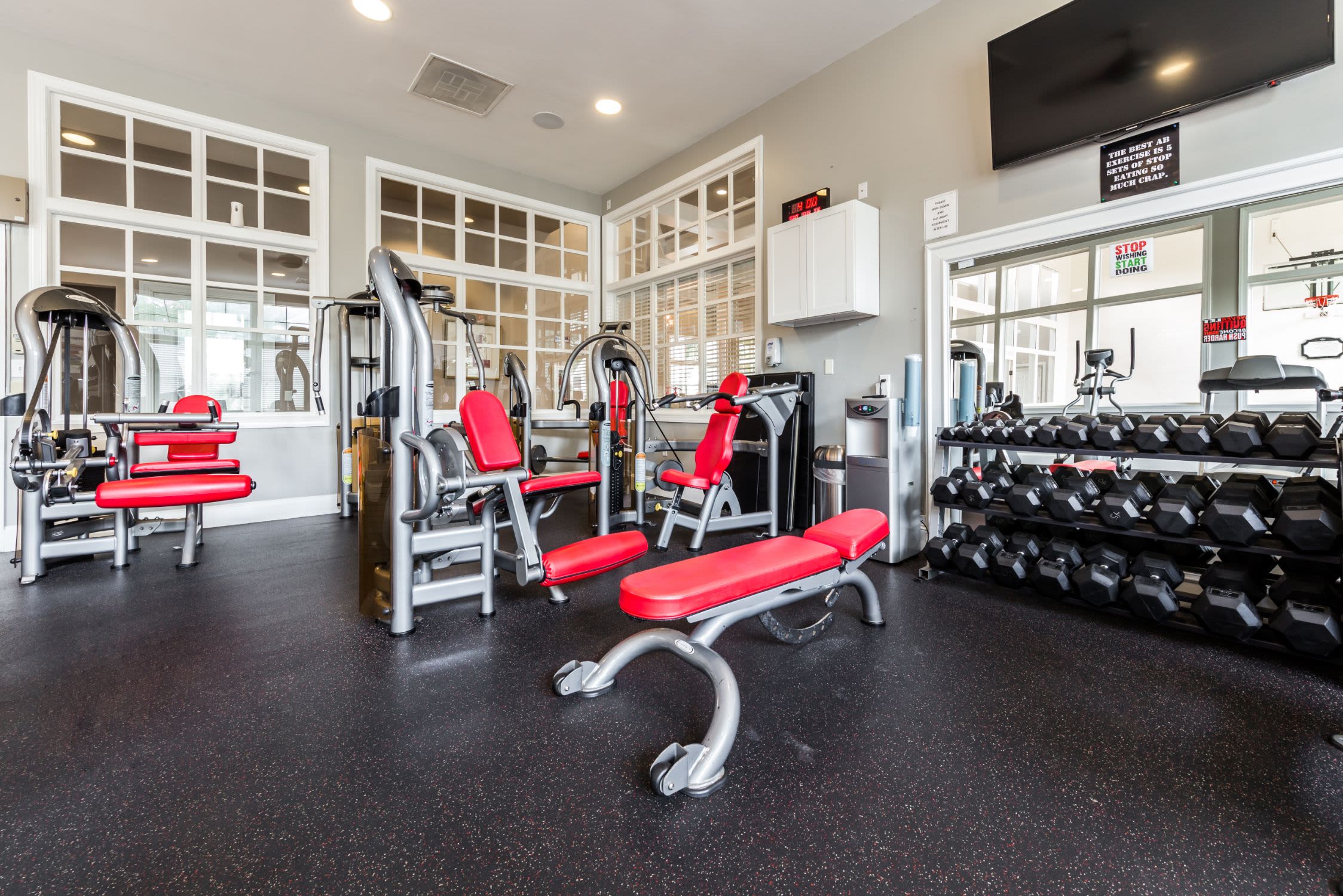 Fitness center at The Preserve at Ballantyne Commons in Charlotte, North Carolina