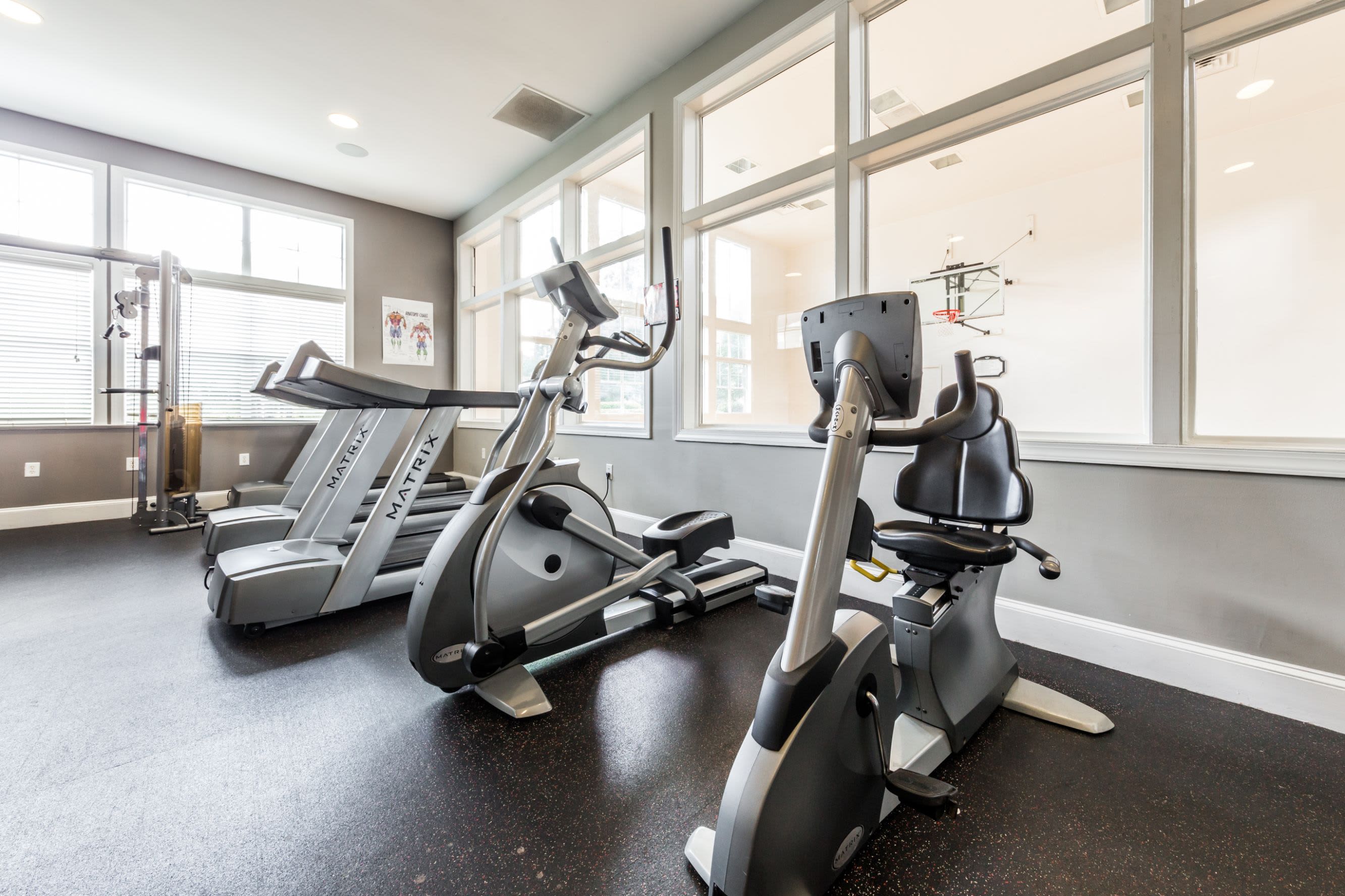 Cardio machines at The Preserve at Ballantyne Commons in Charlotte, North Carolina