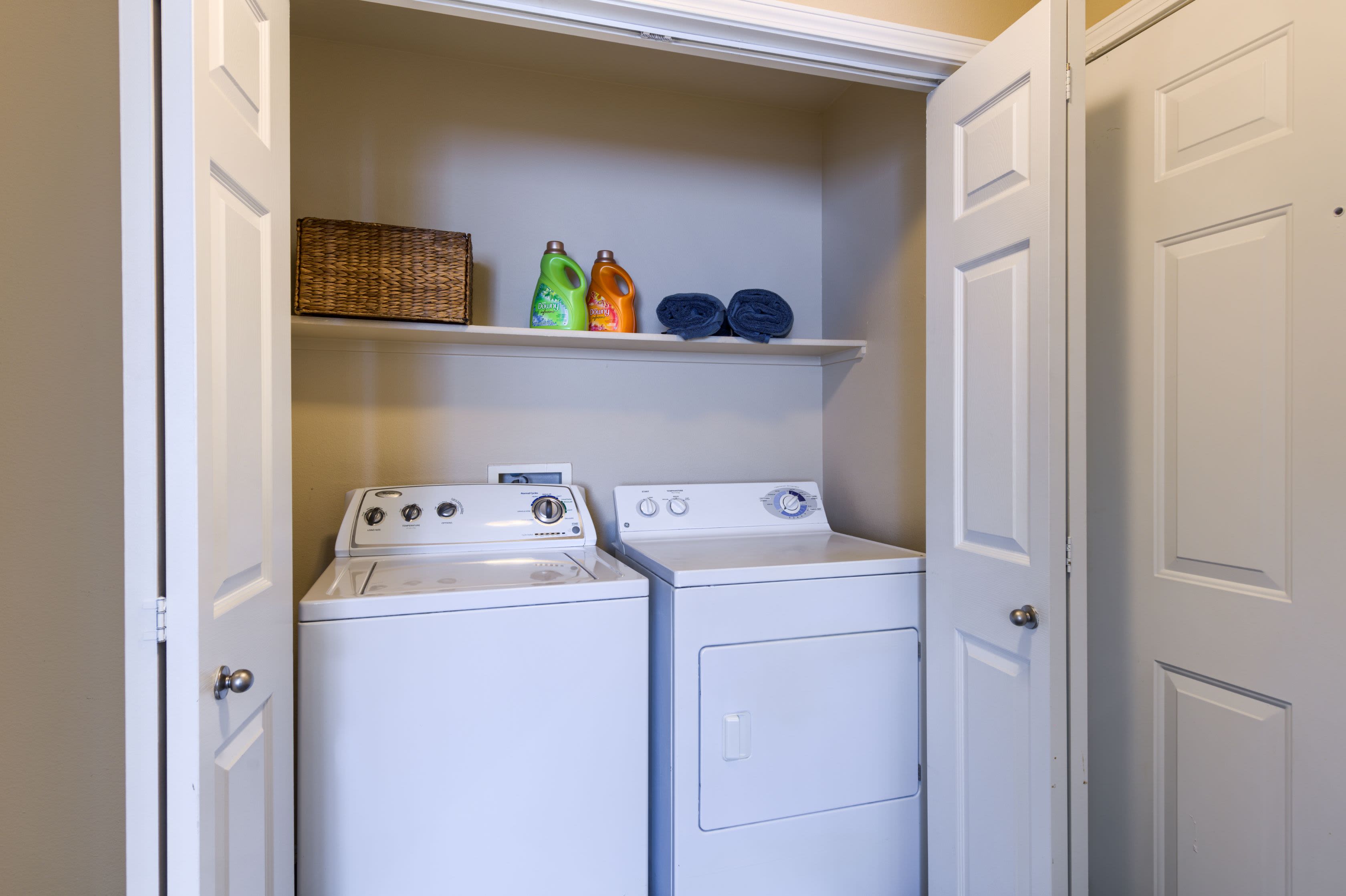 Washer and dryer at Whisper Creek Apartment Homes in Lakewood, Colorado